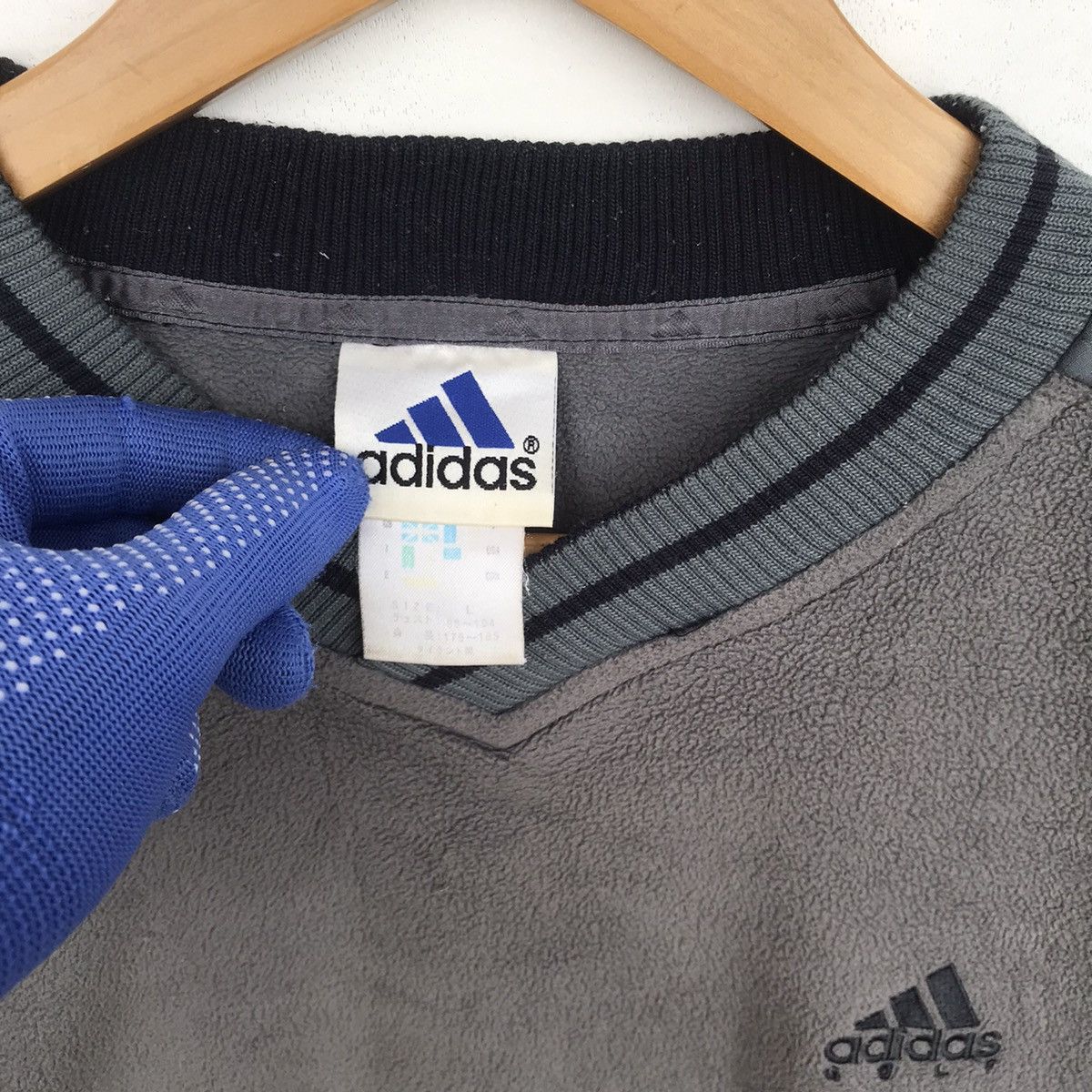 Adidas × Vintage Vintage 90S Adidas equipment sweatshirt jumper Size US L / EU 52-54 / 3 - 5 Thumbnail