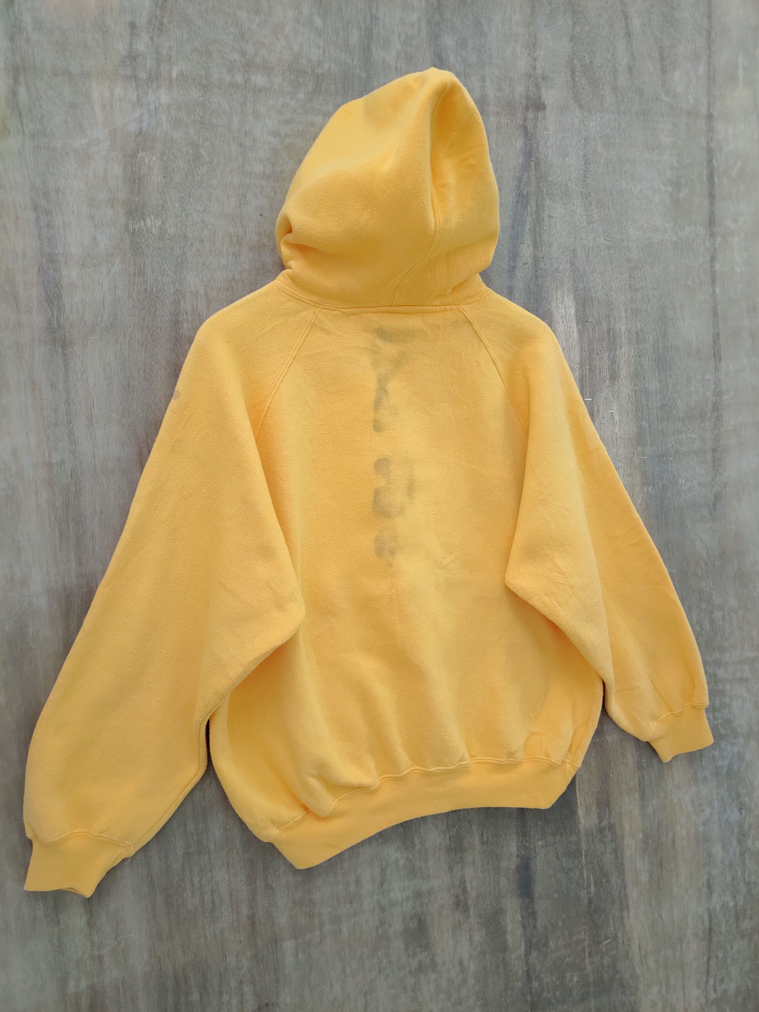 Designer × Japanese Brand VINTAGE A.D.ONE YELLOW SWEATSHIRT HOODIE Size US L / EU 52-54 / 3 - 9 Thumbnail