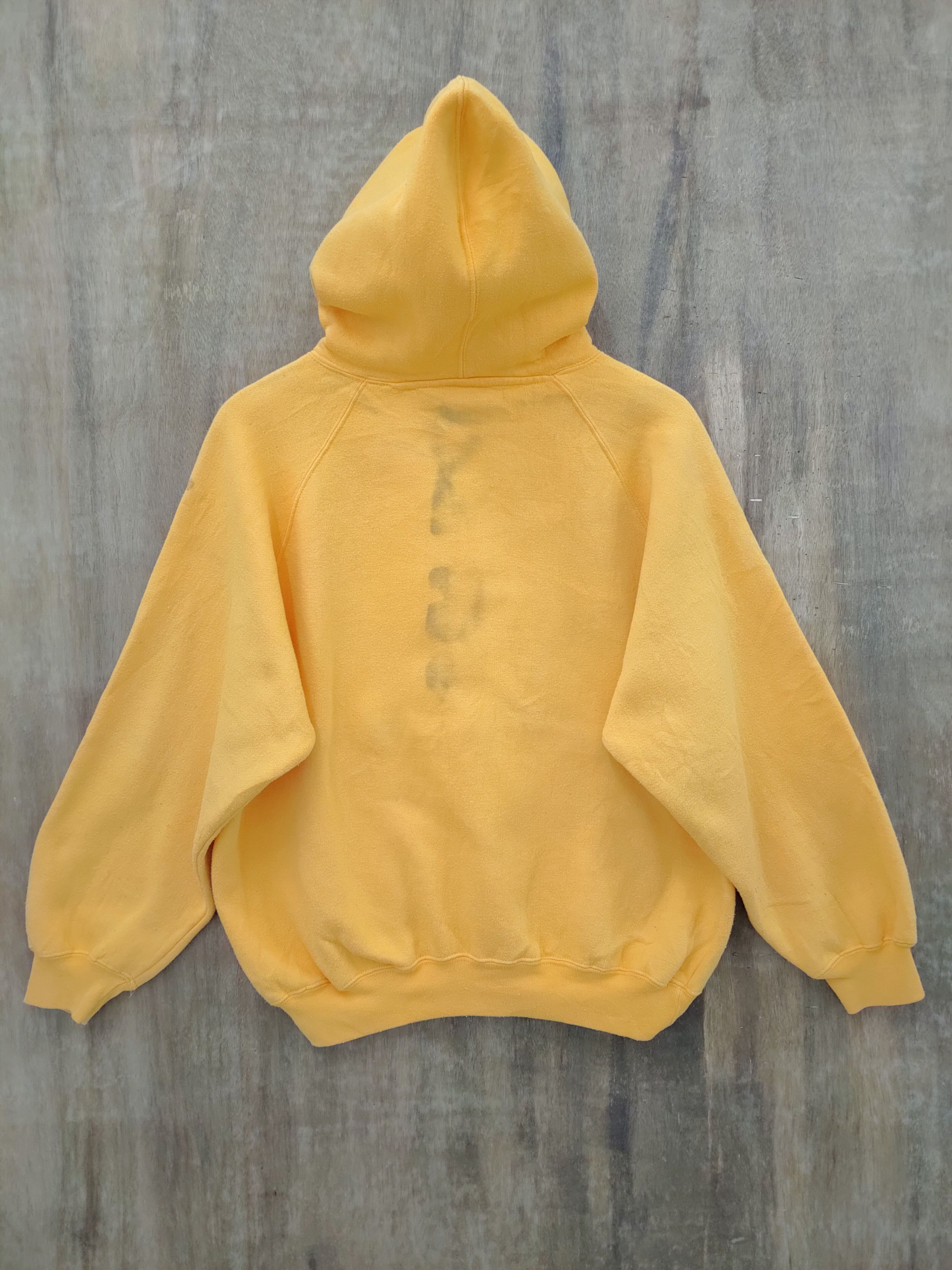Designer × Japanese Brand VINTAGE A.D.ONE YELLOW SWEATSHIRT HOODIE Size US L / EU 52-54 / 3 - 7 Thumbnail