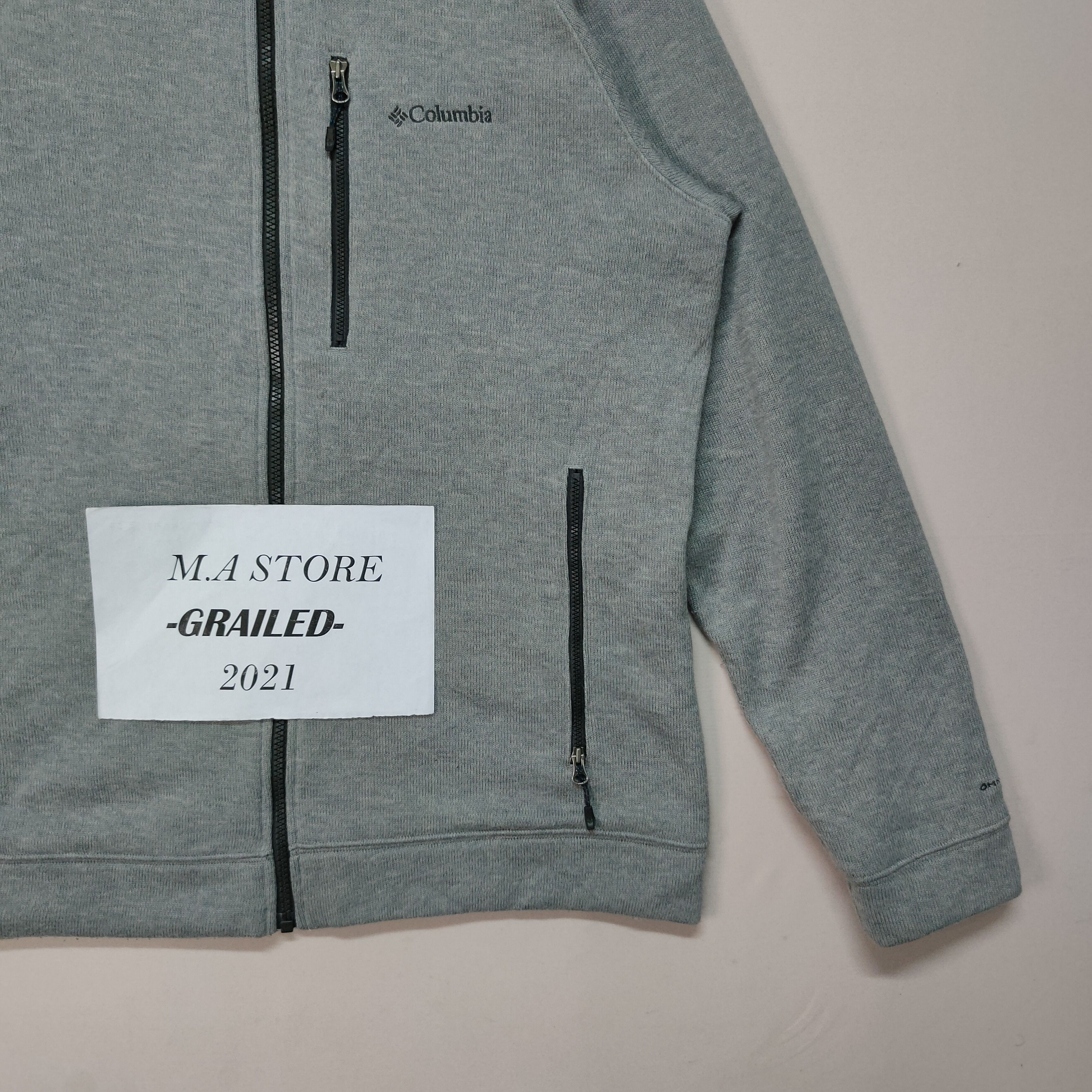Columbia Vintage Columbia Embroidery Small Logo Sweater Jacket Size US L / EU 52-54 / 3 - 2 Thumbnail