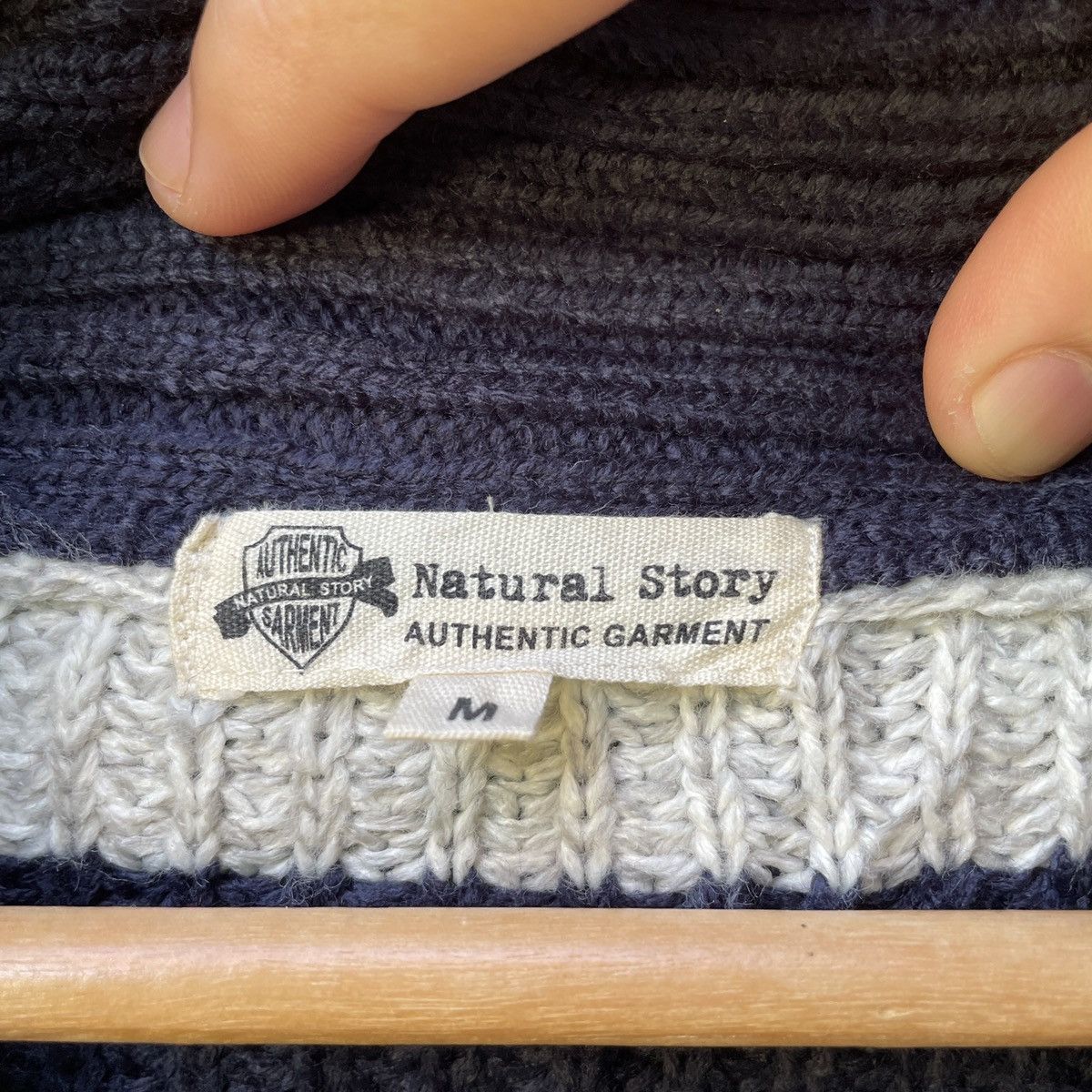 Natural Selection Vintage NATURAL STORY AUTHENTIC GARMENT Cardigan Knitwear Size US S / EU 44-46 / 1 - 6 Thumbnail
