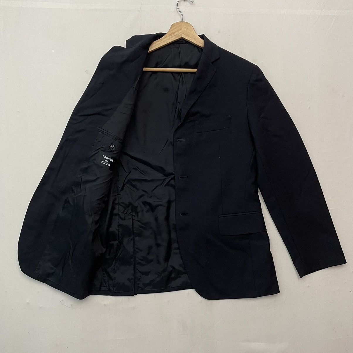 CABANE de ZUCCa Vintage‼️ CABANE DE ZUCCA Black Coat Blazer Jacket Size US M / EU 48-50 / 2 - 2 Thumbnail