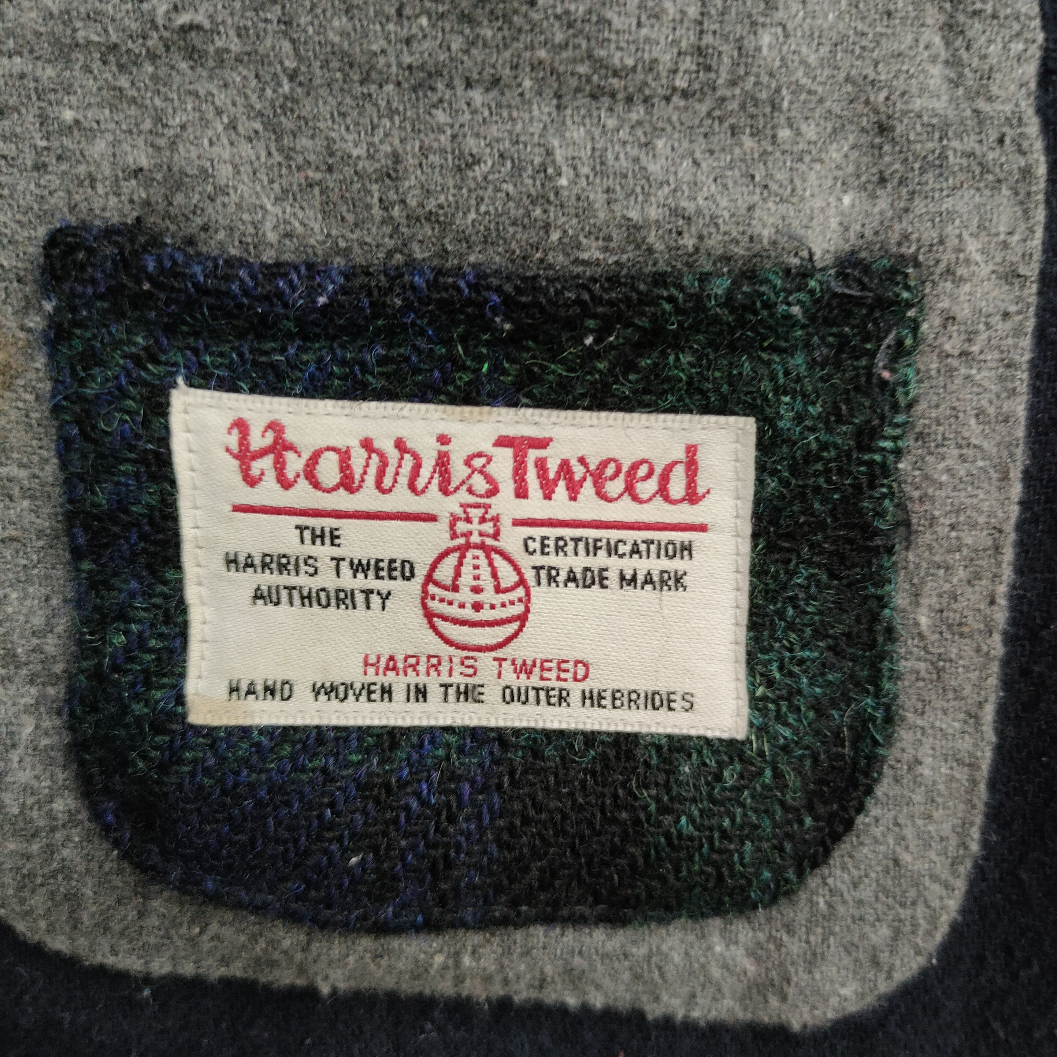 Harris Tweed Vintage Harris Tweed Authority Button Ups Varsity Jacket Size US S / EU 44-46 / 1 - 6 Thumbnail