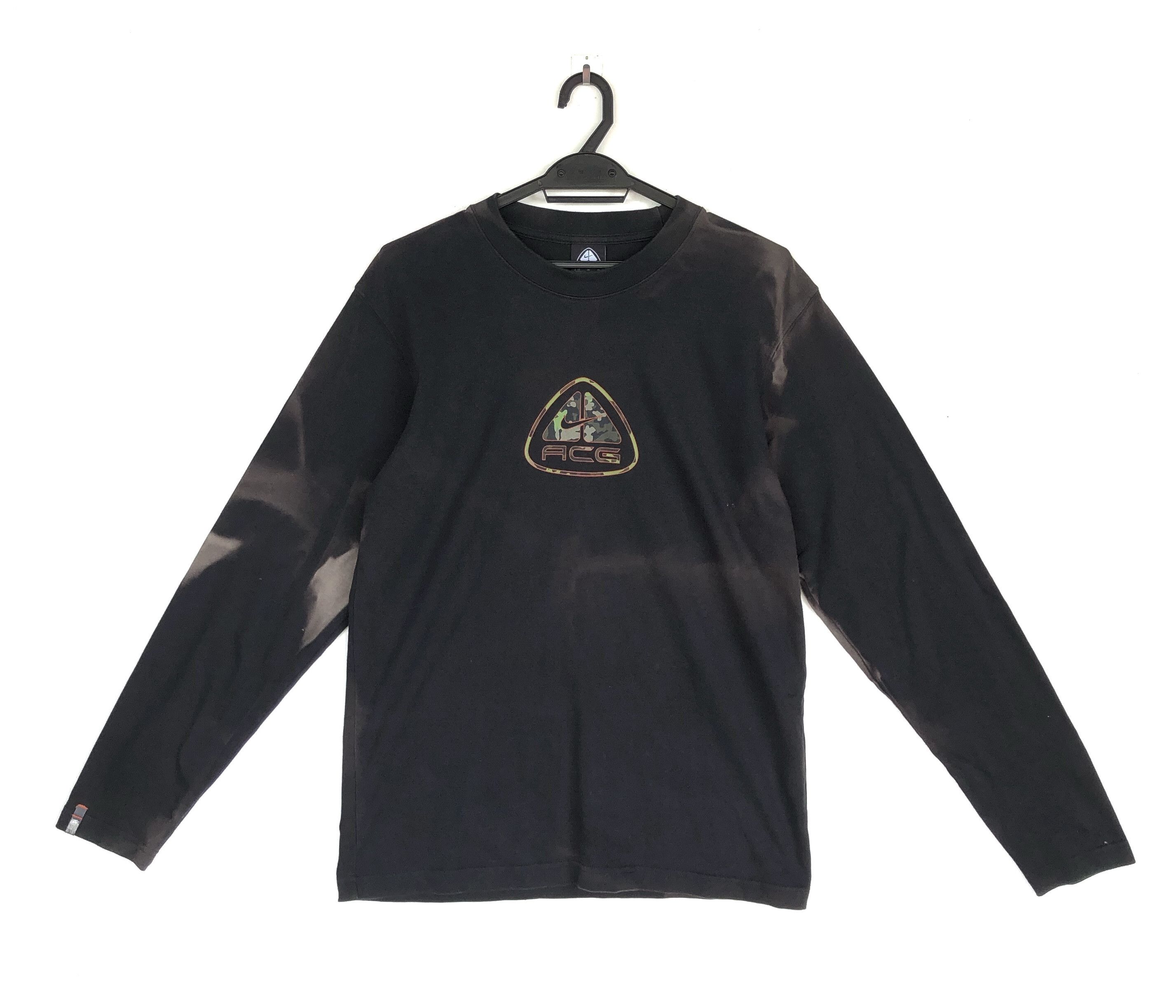 Nike ACG VINTAGE NIKE ACG BLEACH DISTRESSED BIG LOGO L/S SHIRT Size US M / EU 48-50 / 2 - 1 Thumbnail
