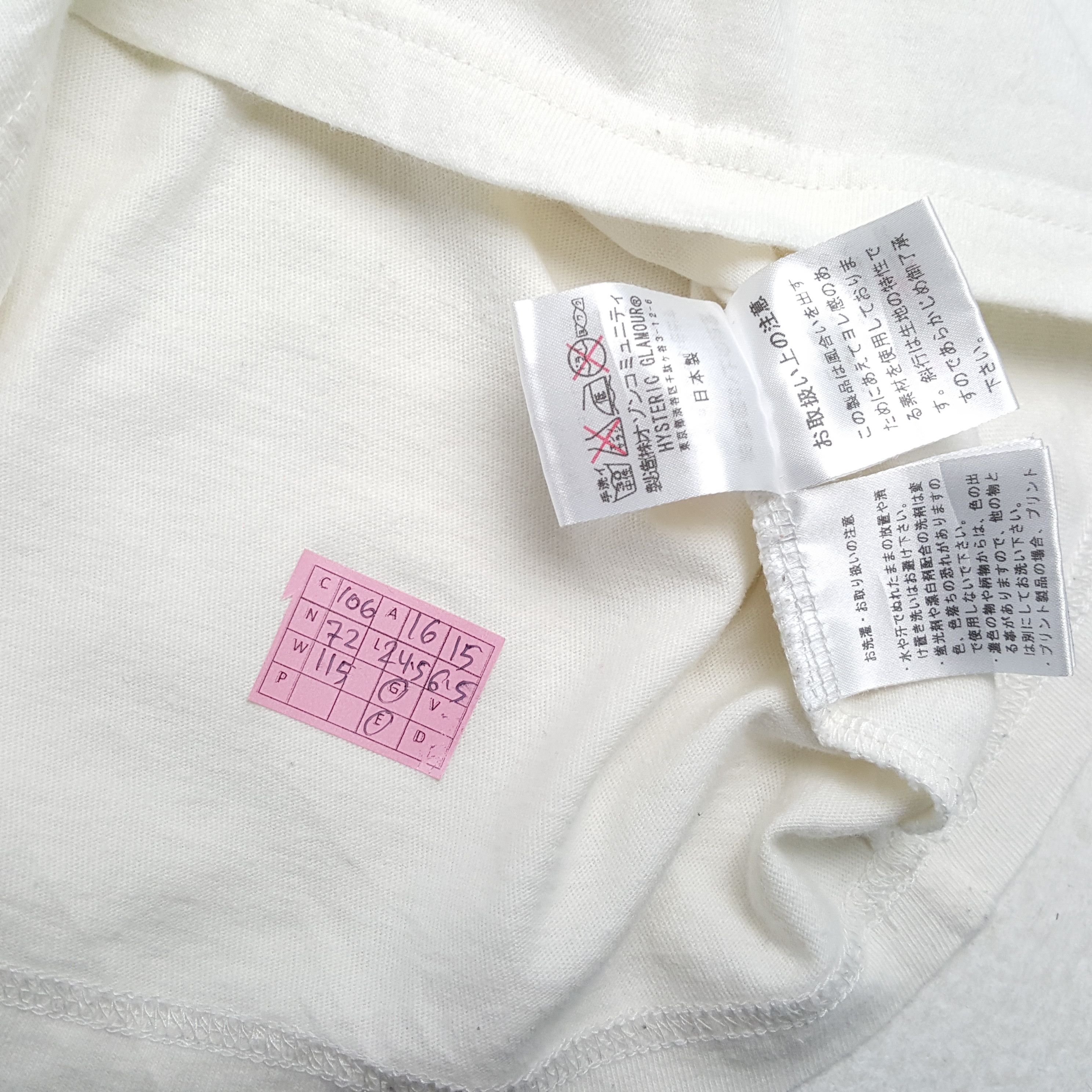 Hysteric Glamour × Japanese Brand × Vintage HYSTERIC GLAMOUR Japanese Brand Streetwear Tshirt Size XS / US 0-2 / IT 36-38 - 5 Thumbnail