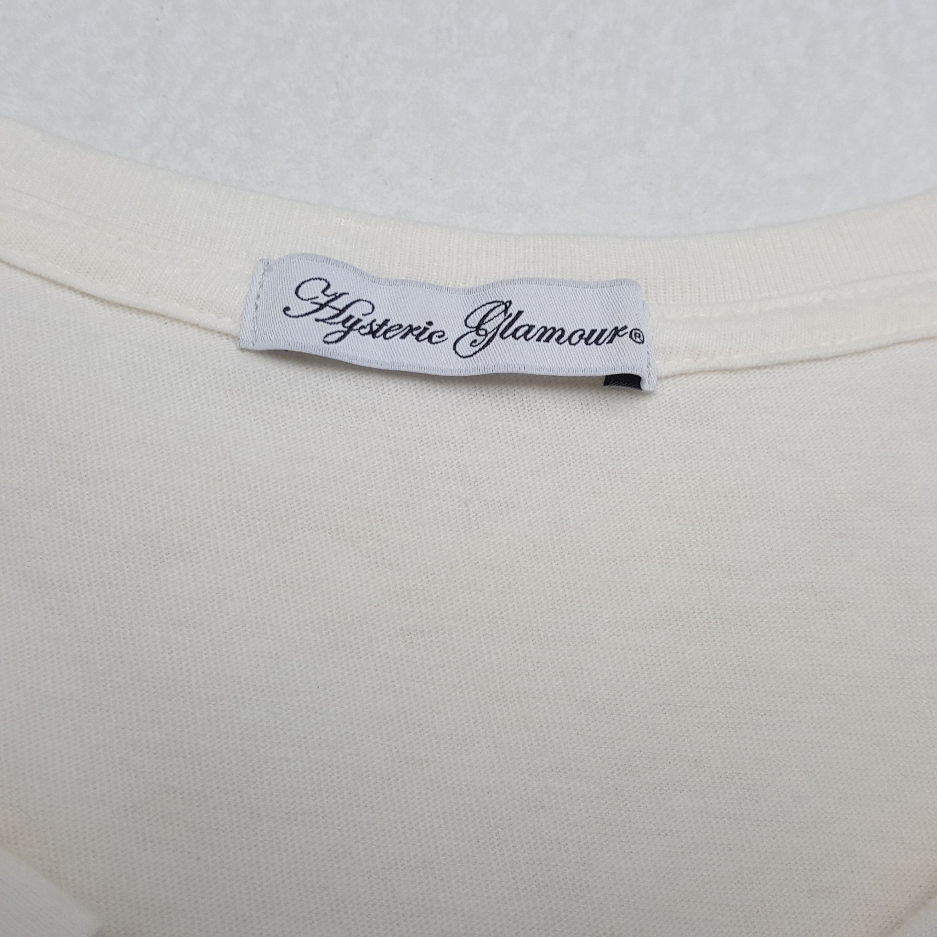 Hysteric Glamour × Japanese Brand × Vintage HYSTERIC GLAMOUR Japanese Brand Streetwear Tshirt Size XS / US 0-2 / IT 36-38 - 7 Thumbnail