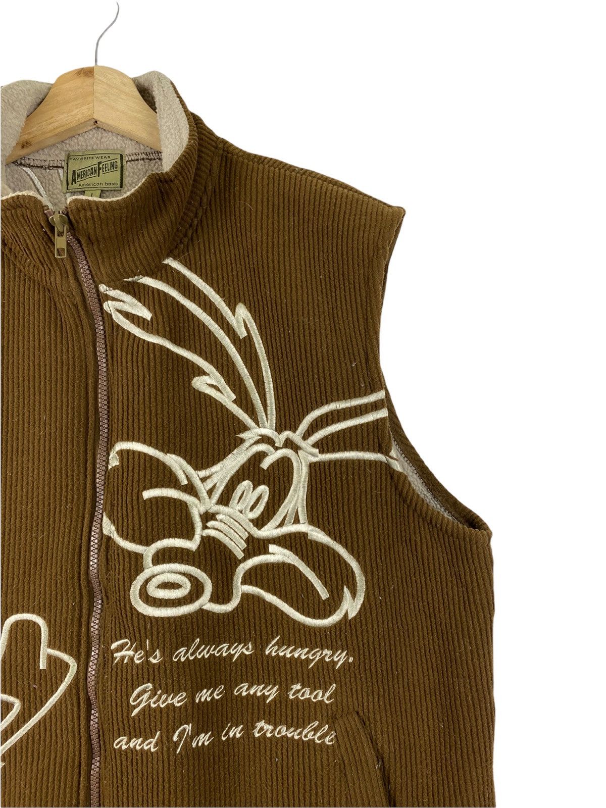 American Apparel × Cartoon Network American feeling all embroidery zip up vest Size US L / EU 52-54 / 3 - 4 Thumbnail