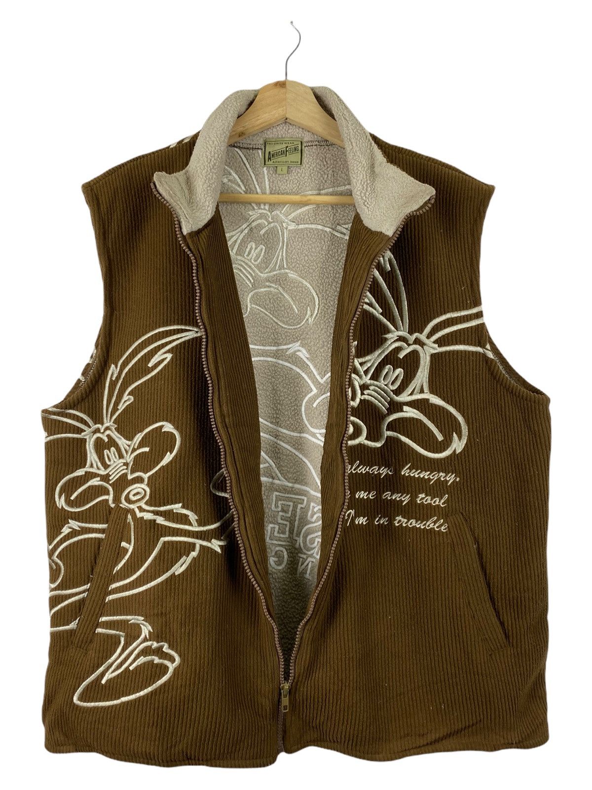 American Apparel × Cartoon Network American feeling all embroidery zip up vest Size US L / EU 52-54 / 3 - 3 Thumbnail