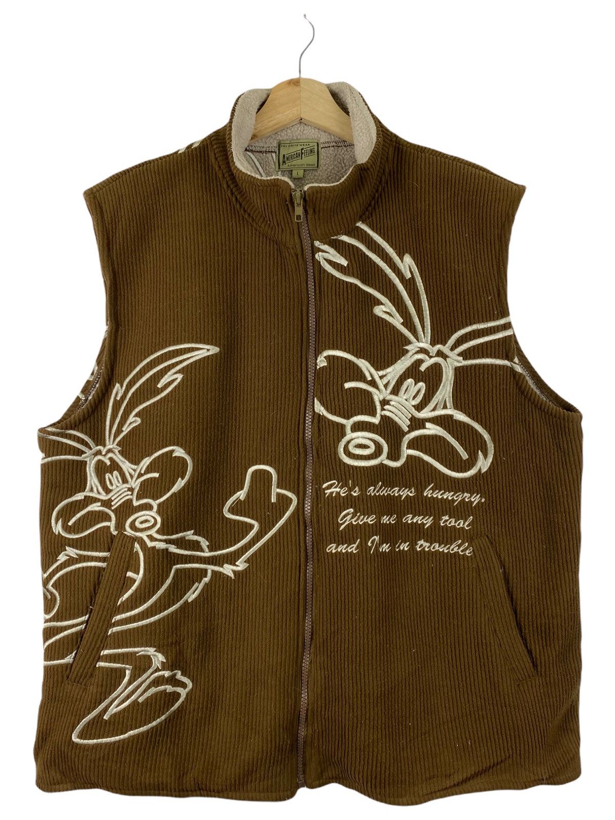 American Apparel × Cartoon Network American feeling all embroidery zip up vest Size US L / EU 52-54 / 3 - 1 Thumbnail