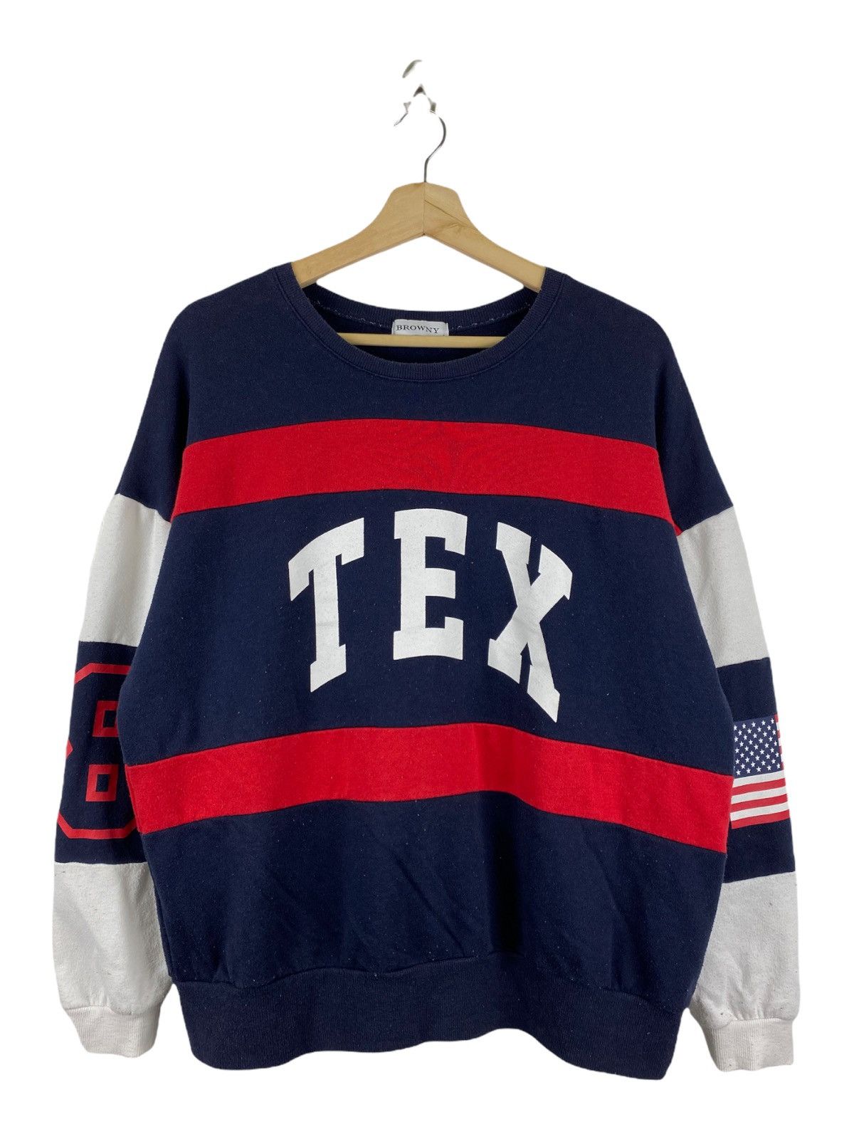 Japanese Brand BROWNY "TEX" SWEATSHIRT Size US M / EU 48-50 / 2 - 1 Thumbnail
