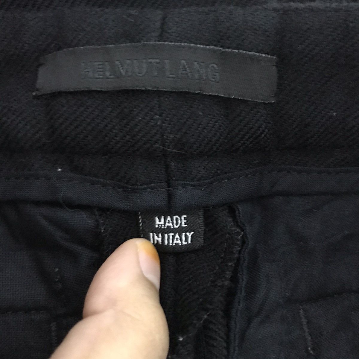 Helmut Lang HELMUT LANG ITALY Button Pocket Wool Casual Black Trousers Size US 27 - 3 Thumbnail