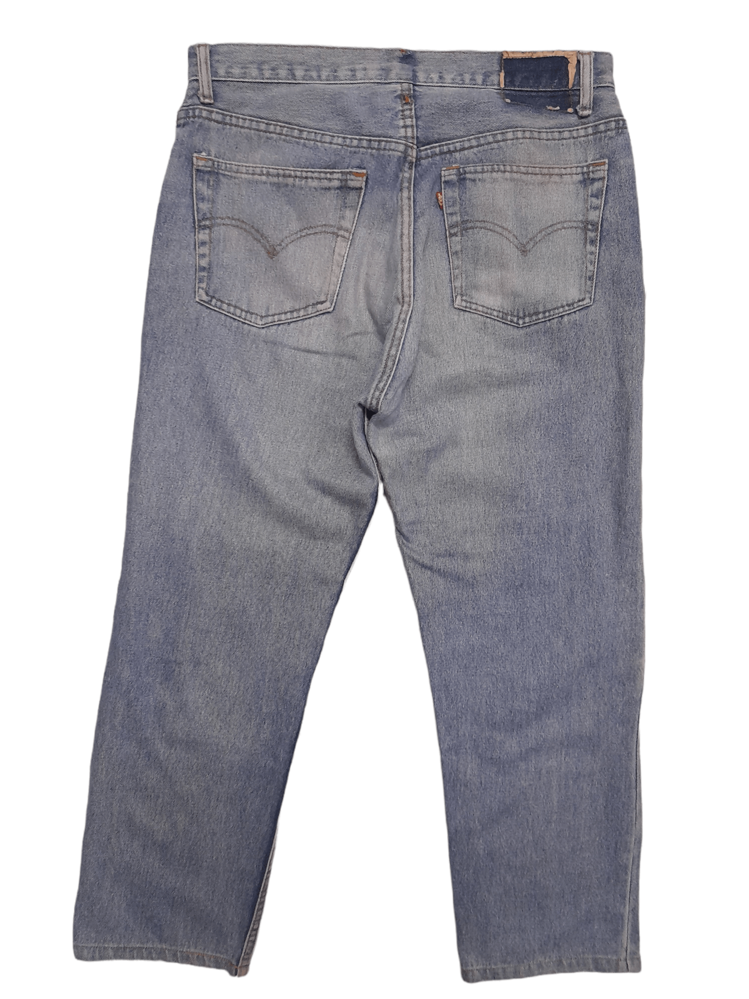 image of 1982 Levis 501 Button 524 Black Pole Denim (E99) in Blue, Men's (Size 32)