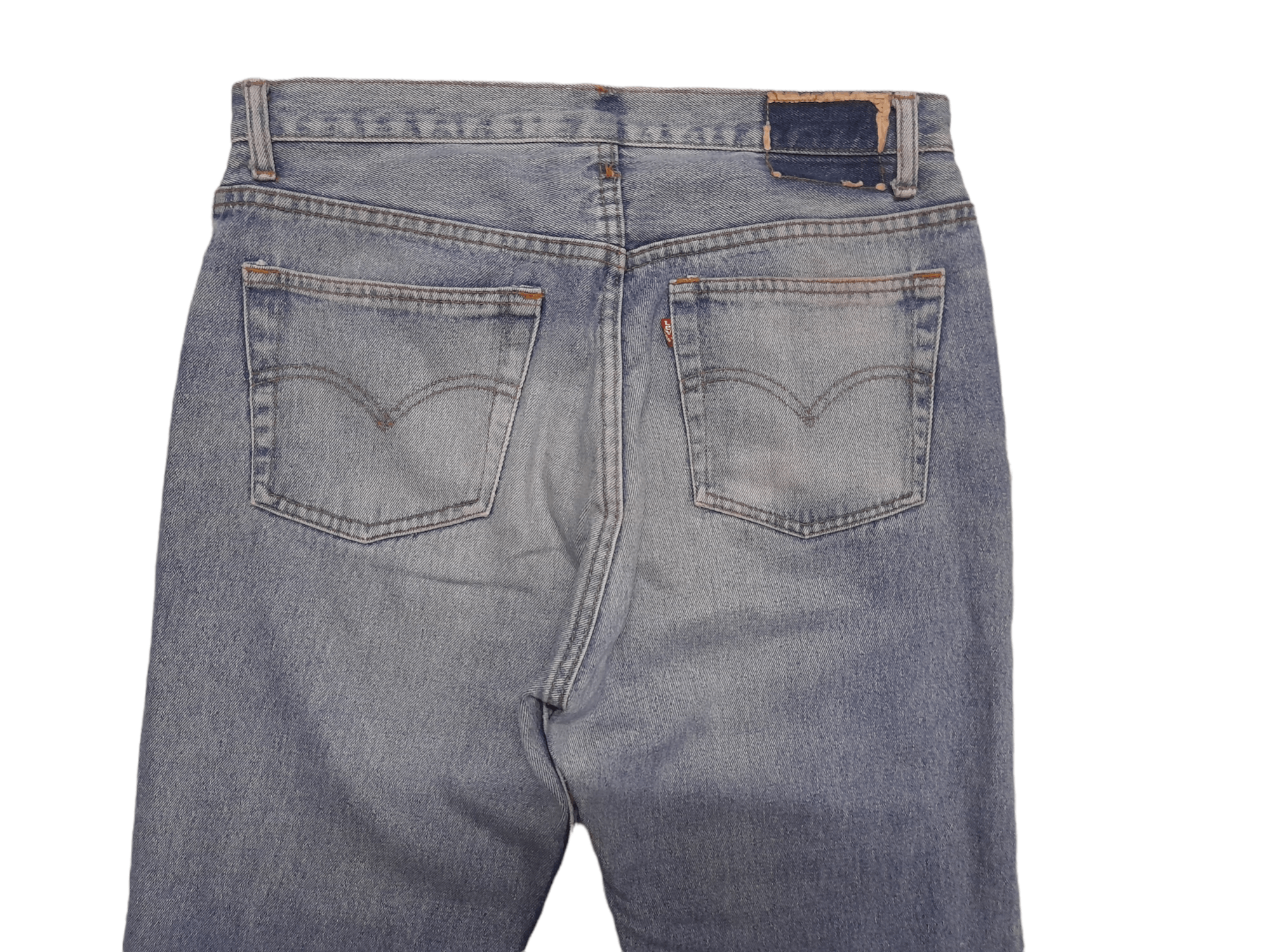 Levi's 1982 Levis 501 Button 524 Black Pole Denim (E99) W32 Size US 32 / EU 48 - 2 Thumbnail