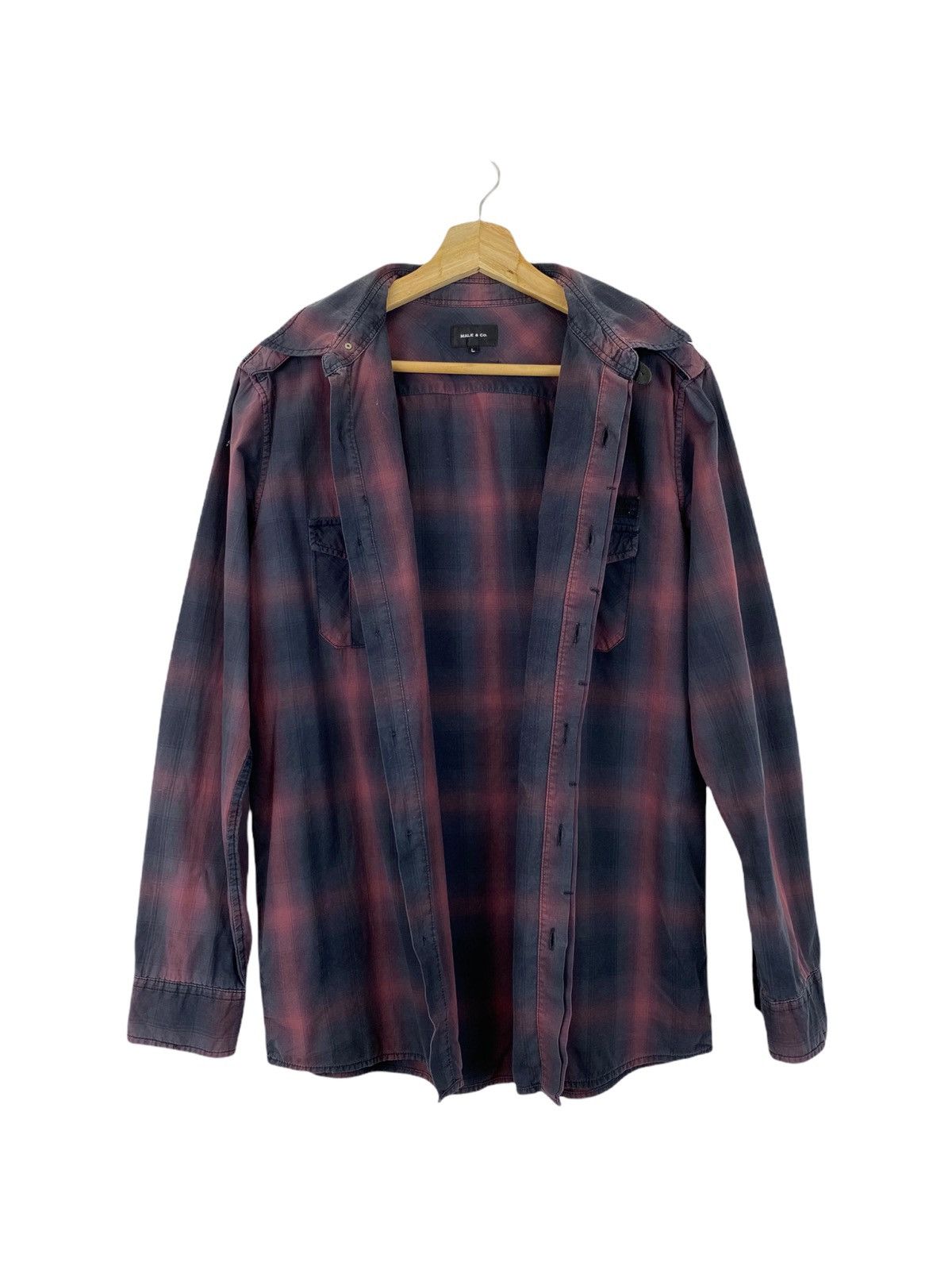 Flannel × Japanese Brand Male & co Flannel shirt Size US L / EU 52-54 / 3 - 3 Thumbnail