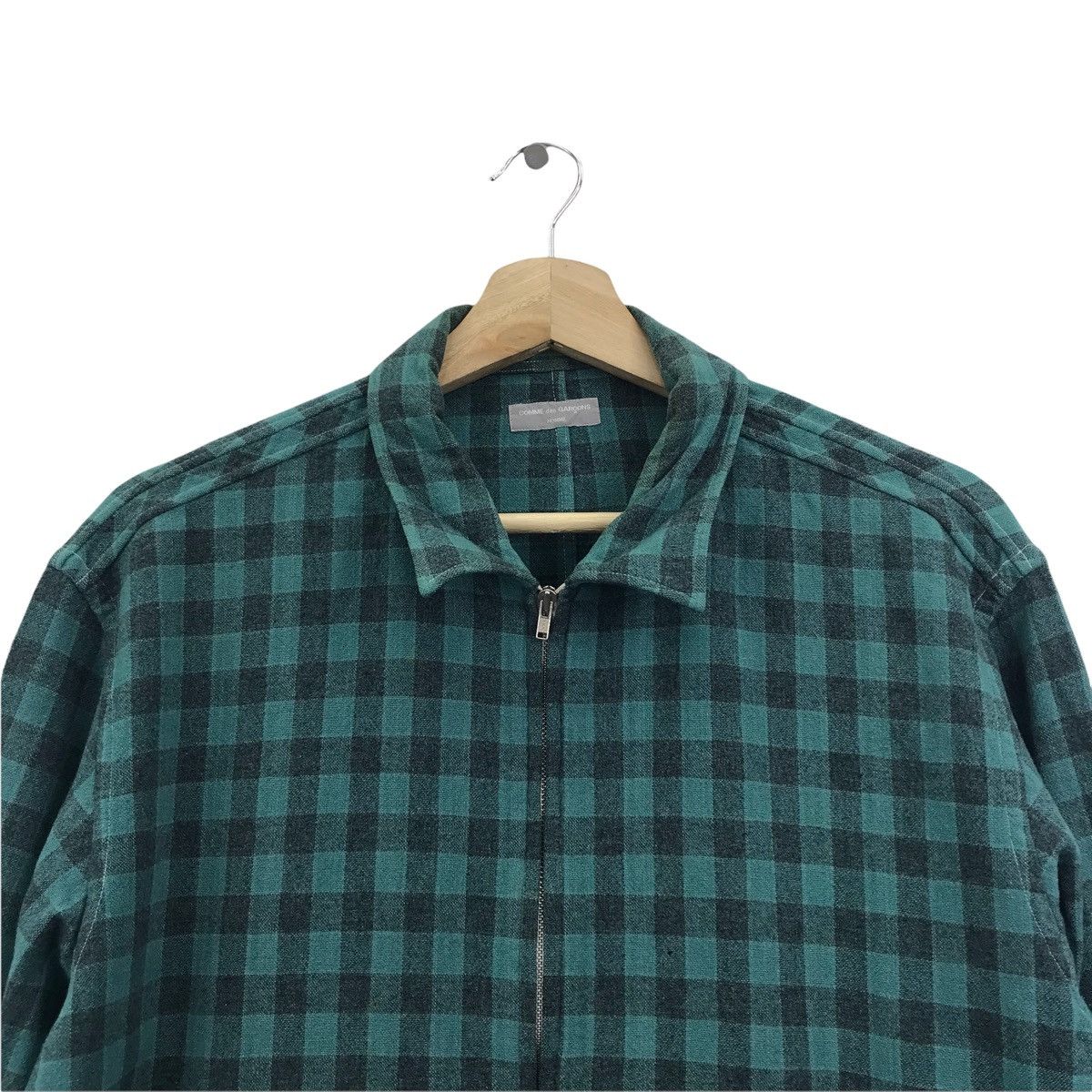 Comme des Garcons Vintage COMME DES GARCONS Homme Tartan Check Flannel Jacket Size US L / EU 52-54 / 3 - 2 Thumbnail