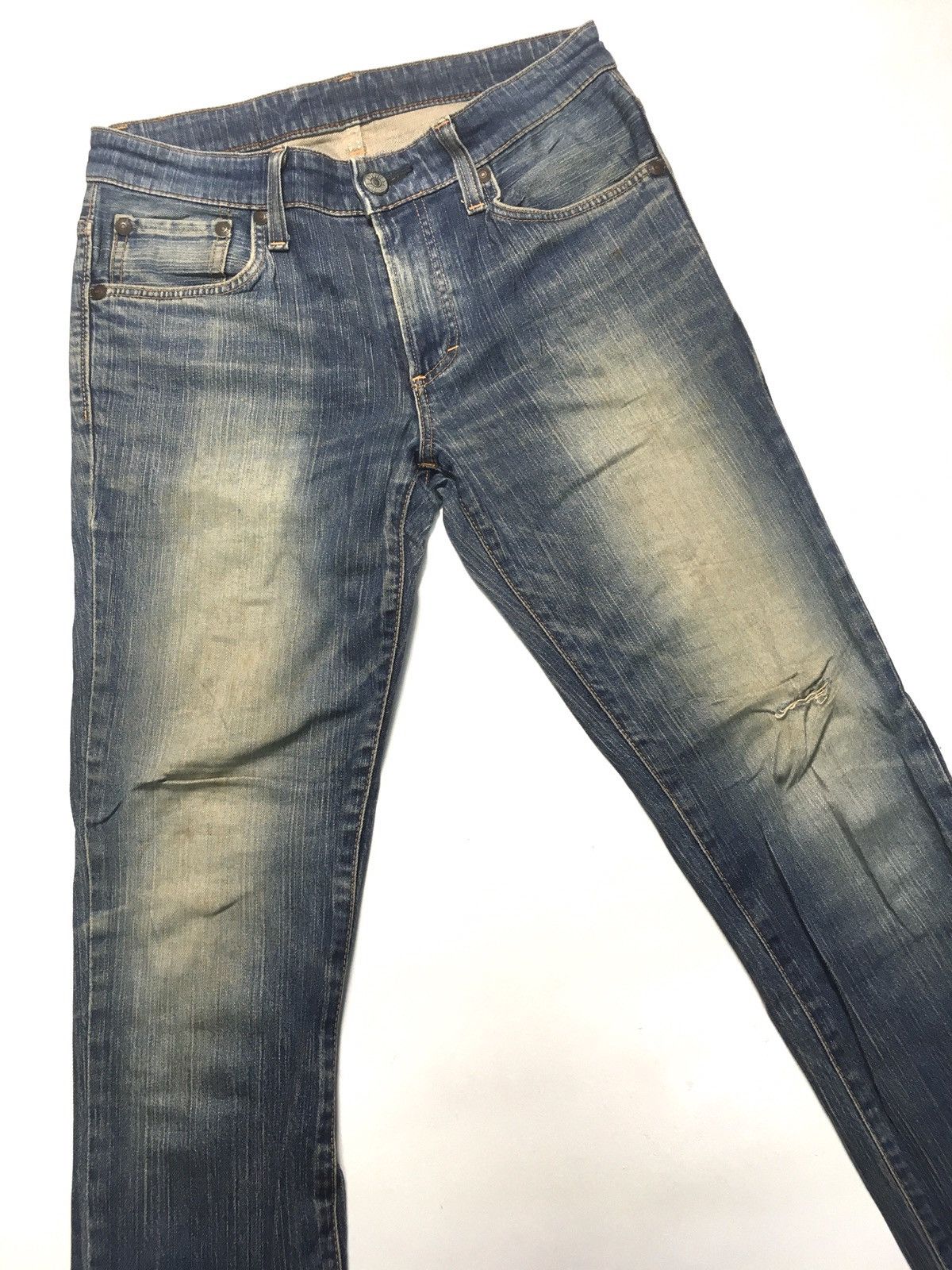 Edwin × Vintage Vintage Edwin company limited distressed denim japan Size US 31 - 5 Thumbnail