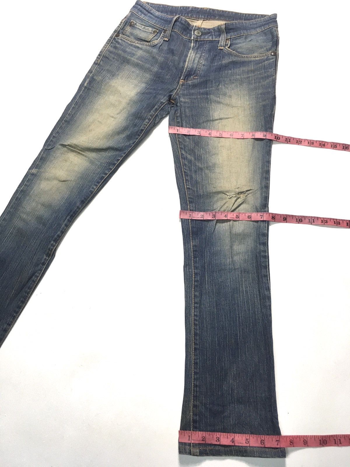 Edwin × Vintage Vintage Edwin company limited distressed denim japan Size US 31 - 4 Thumbnail