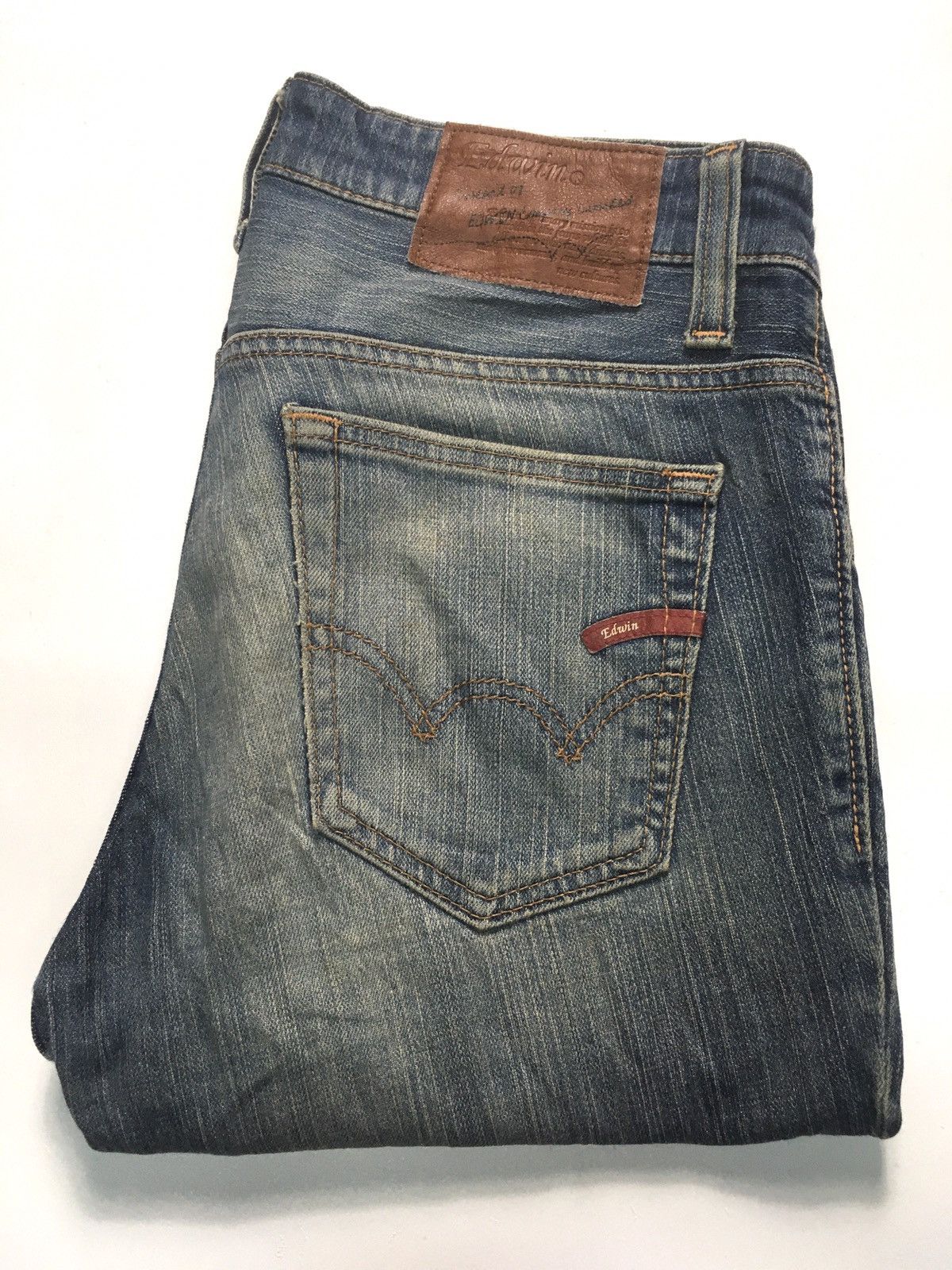 Edwin × Vintage Vintage Edwin company limited distressed denim japan Size US 31 - 1 Thumbnail