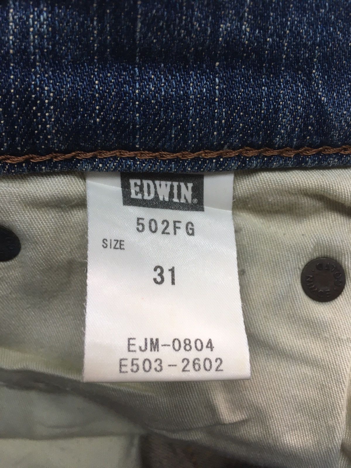 Edwin × Vintage Vintage Edwin company limited distressed denim japan Size US 31 - 13 Thumbnail