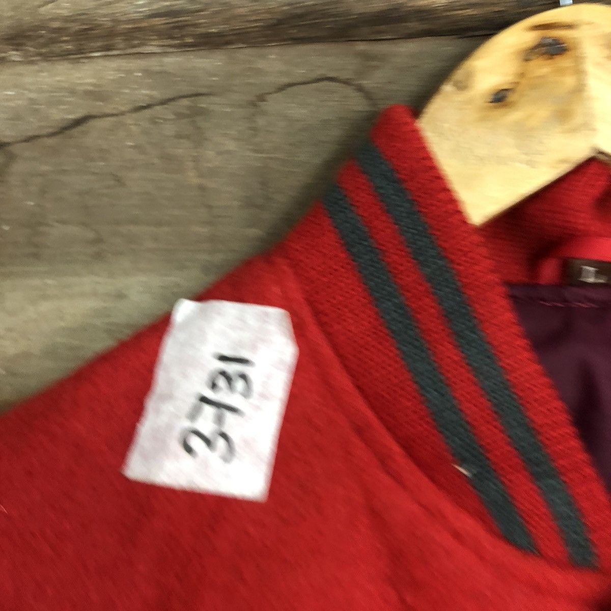 Japanese Brand Japan plain Red Varsity Jacket #3731 Size US M / EU 48-50 / 2 - 10 Thumbnail