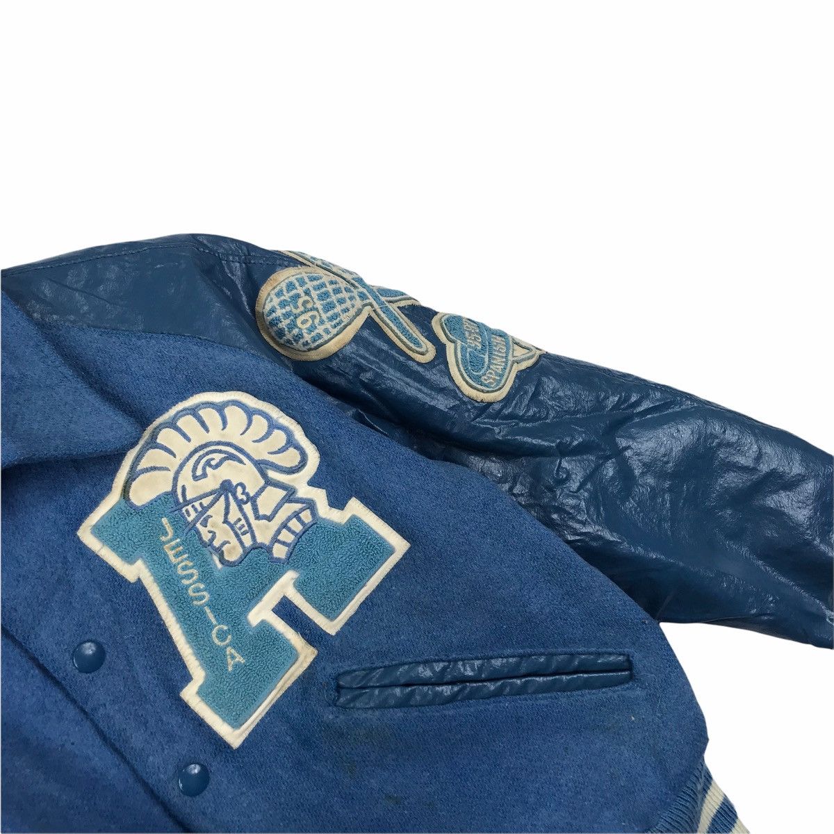 Vintage Vintage AGNEW TROJANS JESSICA USA De Long University Leathe Size US L / EU 52-54 / 3 - 6 Thumbnail