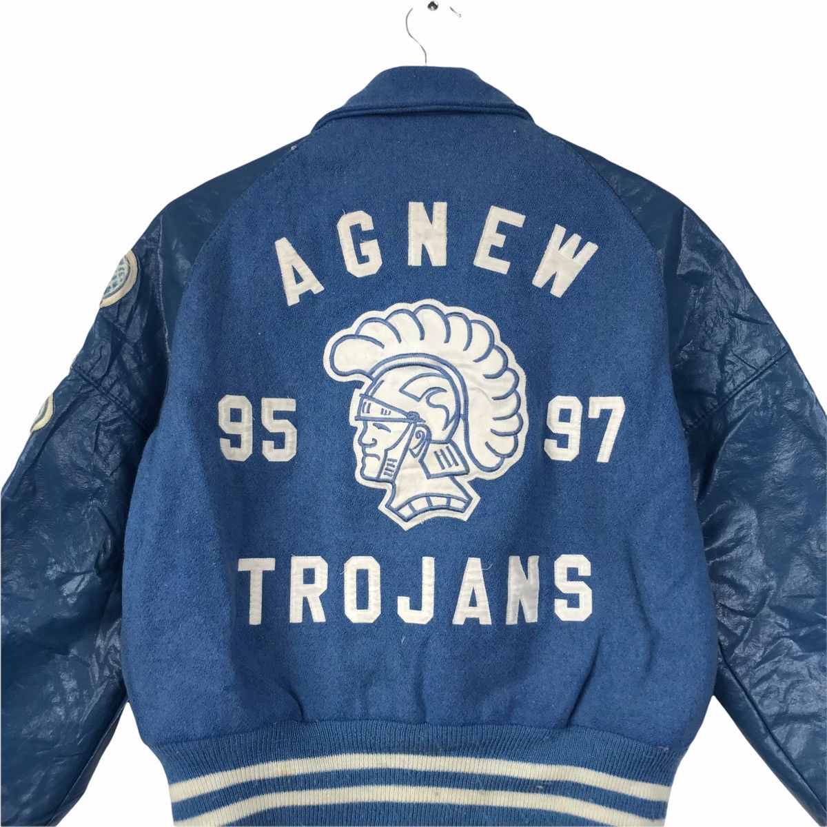 Vintage Vintage AGNEW TROJANS JESSICA USA De Long University Leathe Size US L / EU 52-54 / 3 - 5 Thumbnail