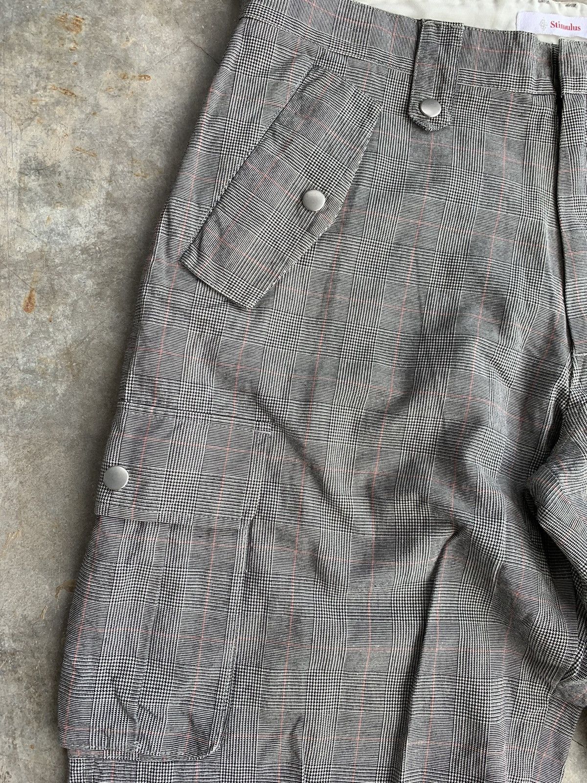 Japanese Brand JapaneseBrand Stimulus Checkered Zipper 3D Pocket Cargo Pant Size US 30 / EU 46 - 4 Thumbnail