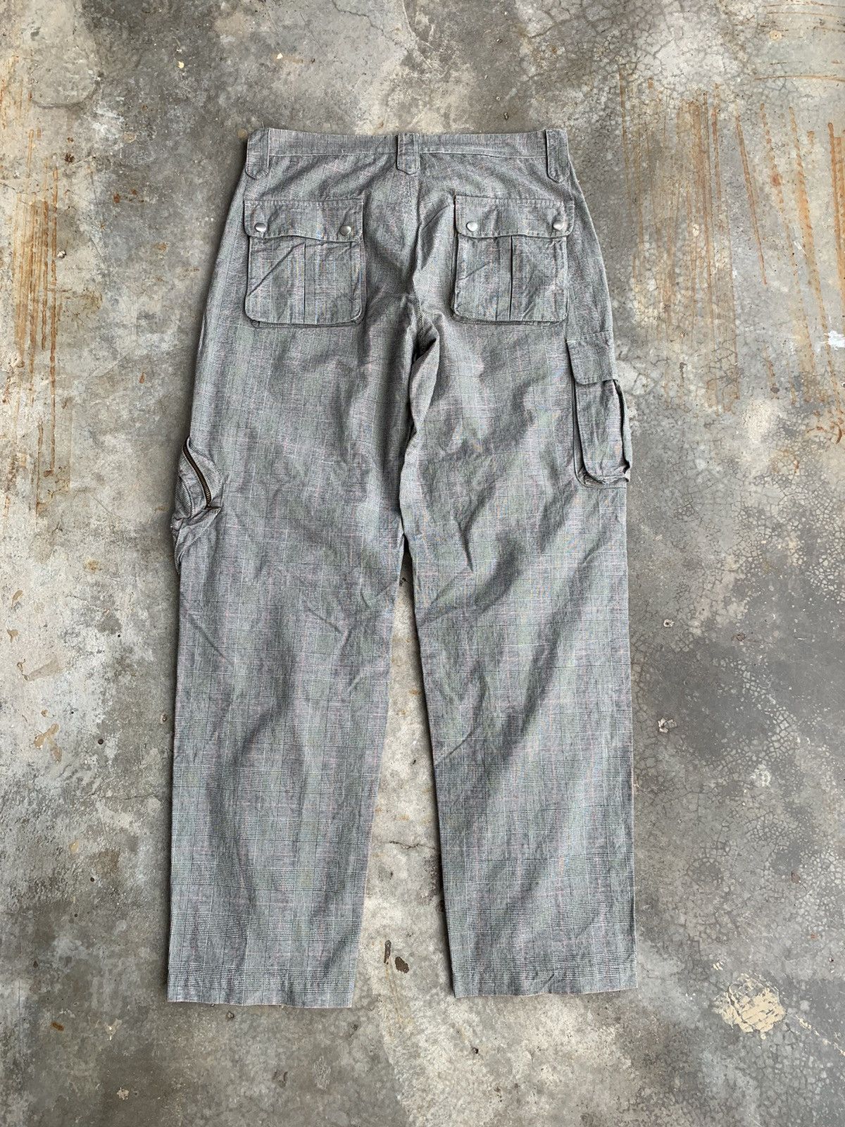 Japanese Brand JapaneseBrand Stimulus Checkered Zipper 3D Pocket Cargo Pant Size US 30 / EU 46 - 5 Thumbnail