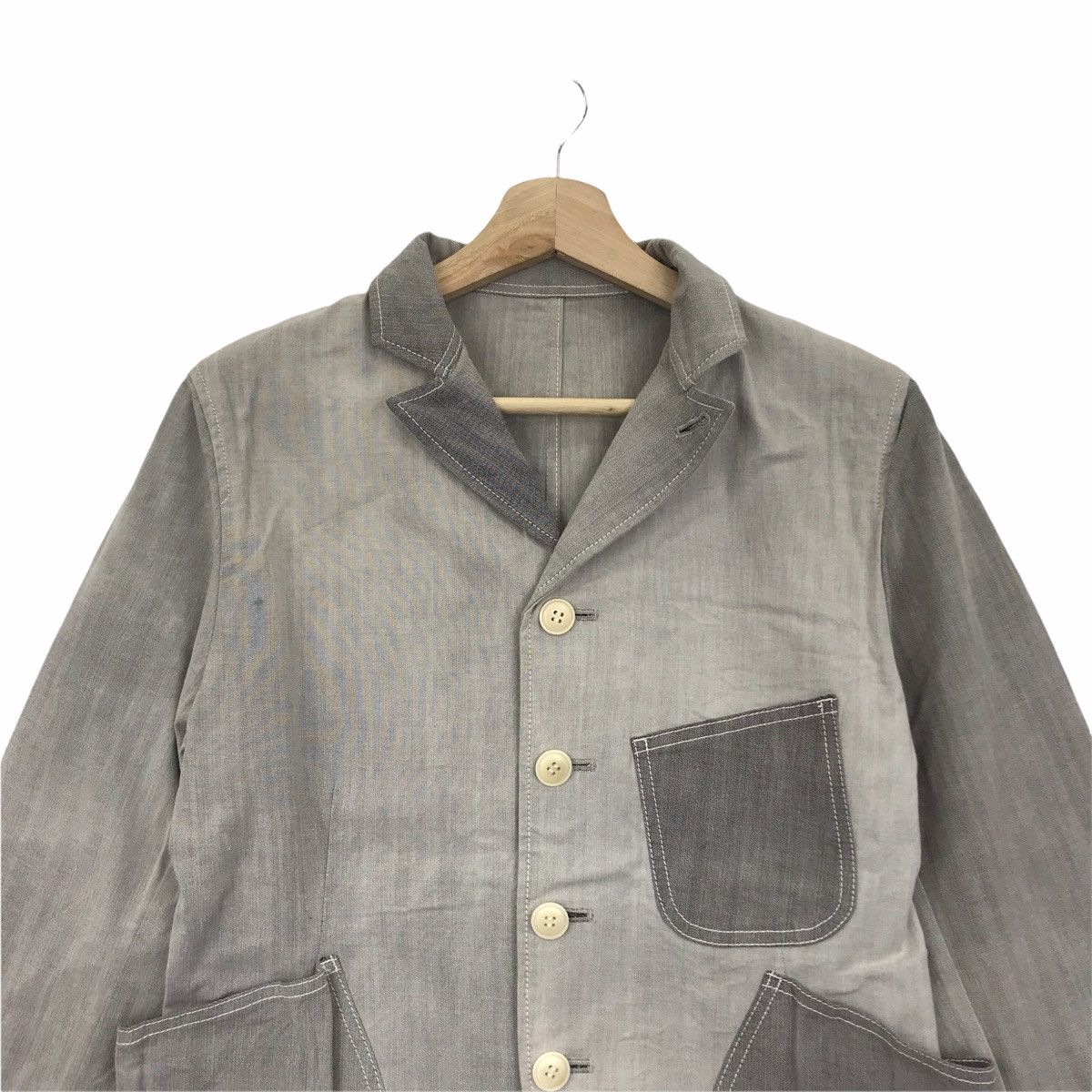 Yohji Yamamoto YOHJI YAMAMOTO Y’S Japan Designer Patchwork Fancy Jacket Size US S / EU 44-46 / 1 - 2 Thumbnail