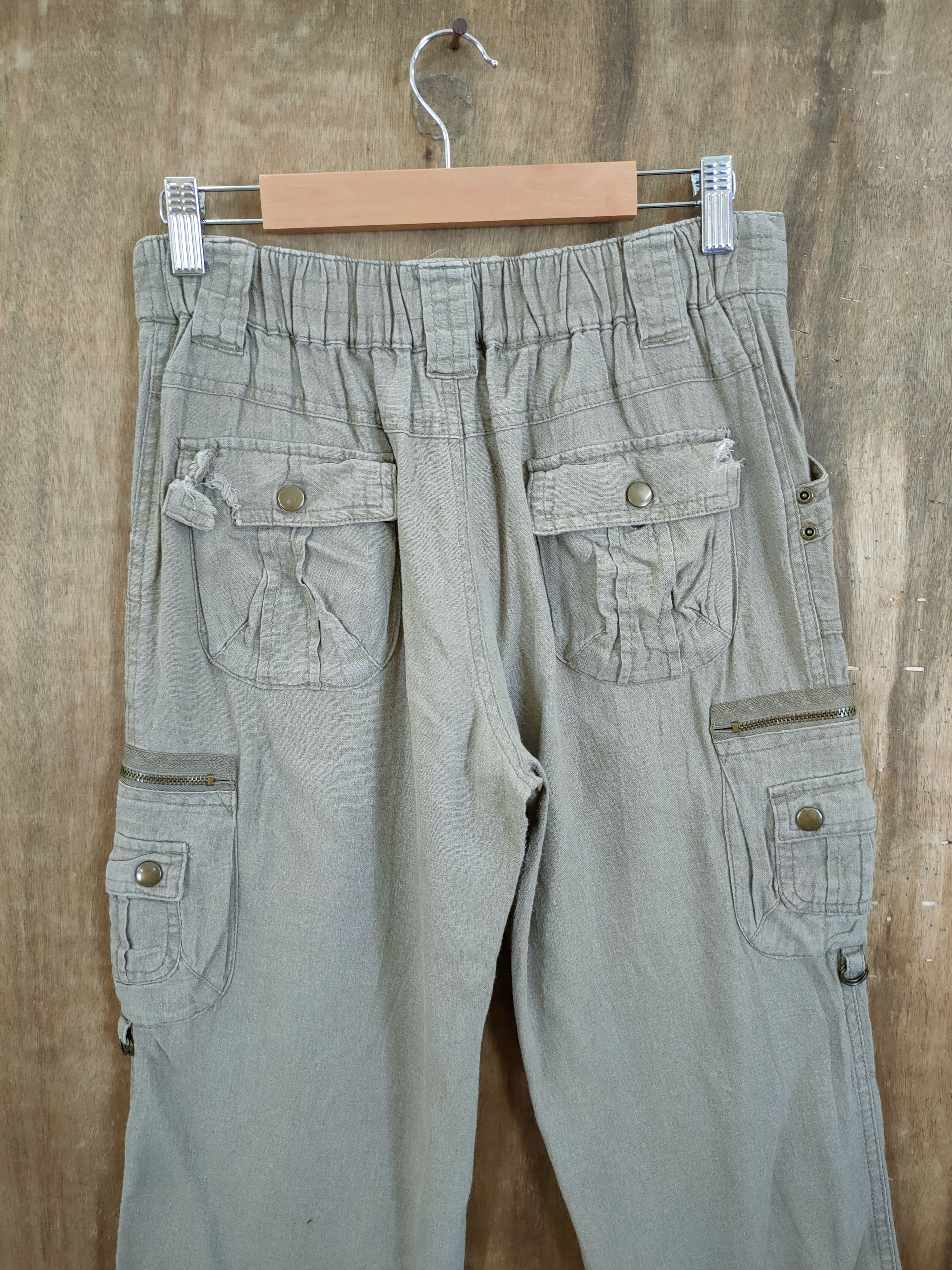 Japanese Brand DLL Japan distressed multipocket tactical cargo pants #1296 Size US 28 / EU 44 - 8 Thumbnail