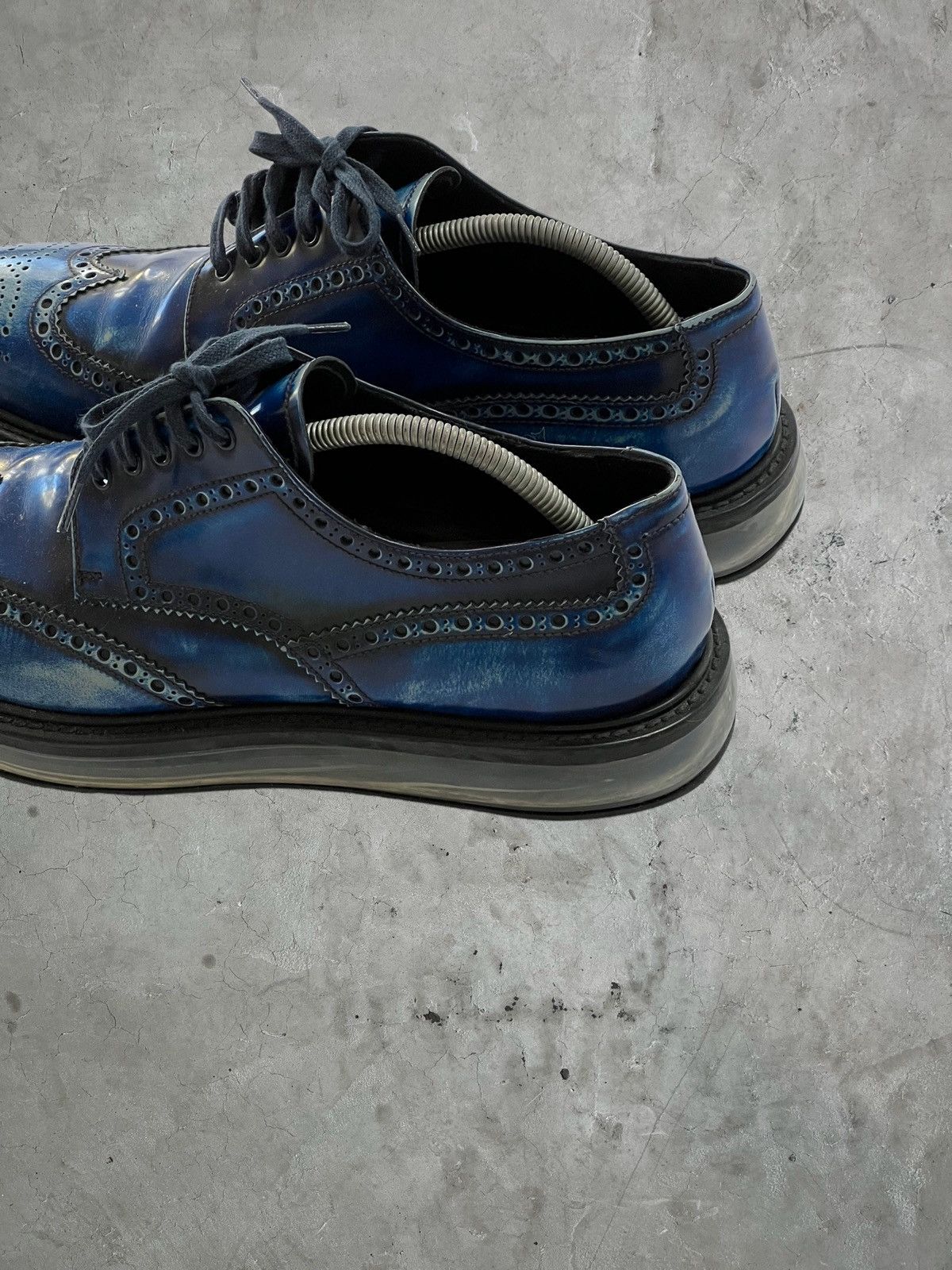 Prada Early 2000s Prada Wingtip Air Derby’s Size US 10 / EU 43 - 3 Thumbnail