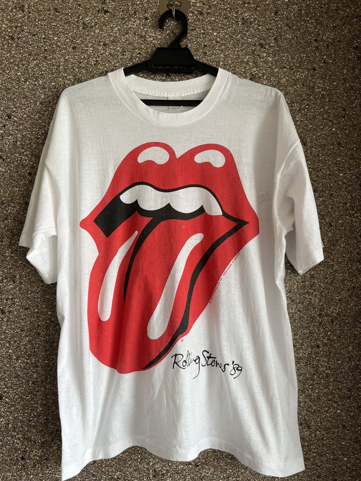 image of Vintage Rolling Stones Ft23 in White, Men's (Size XL)