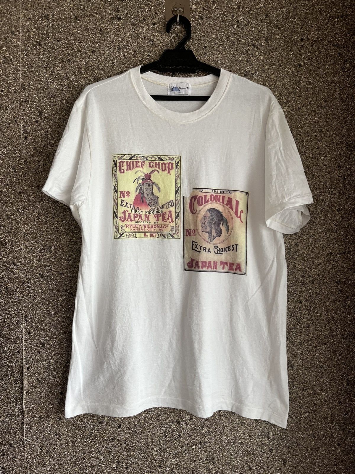 Vintage Green tea ft23 Size US L / EU 52-54 / 3 - 1 Thumbnail