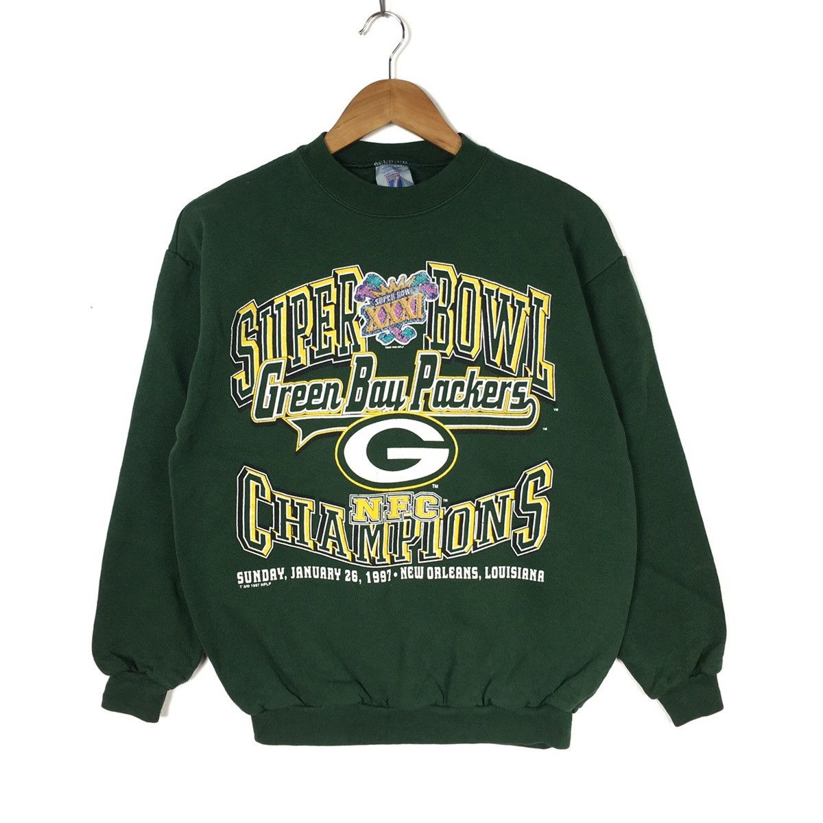 Vintage Vintage 1997 GREEN BAY PACKERS Usa Nfc Super Bowl Champion Size US M / EU 48-50 / 2 - 1 Thumbnail