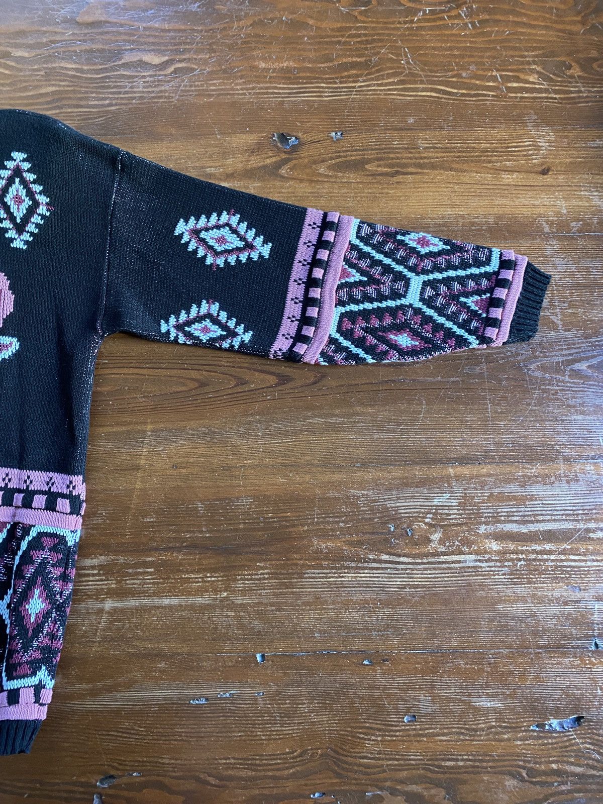 Vintage Vintage NWT 80’s Cafe la Vie Roses Knit Sweater Size M / US 6-8 / IT 42-44 - 9 Thumbnail