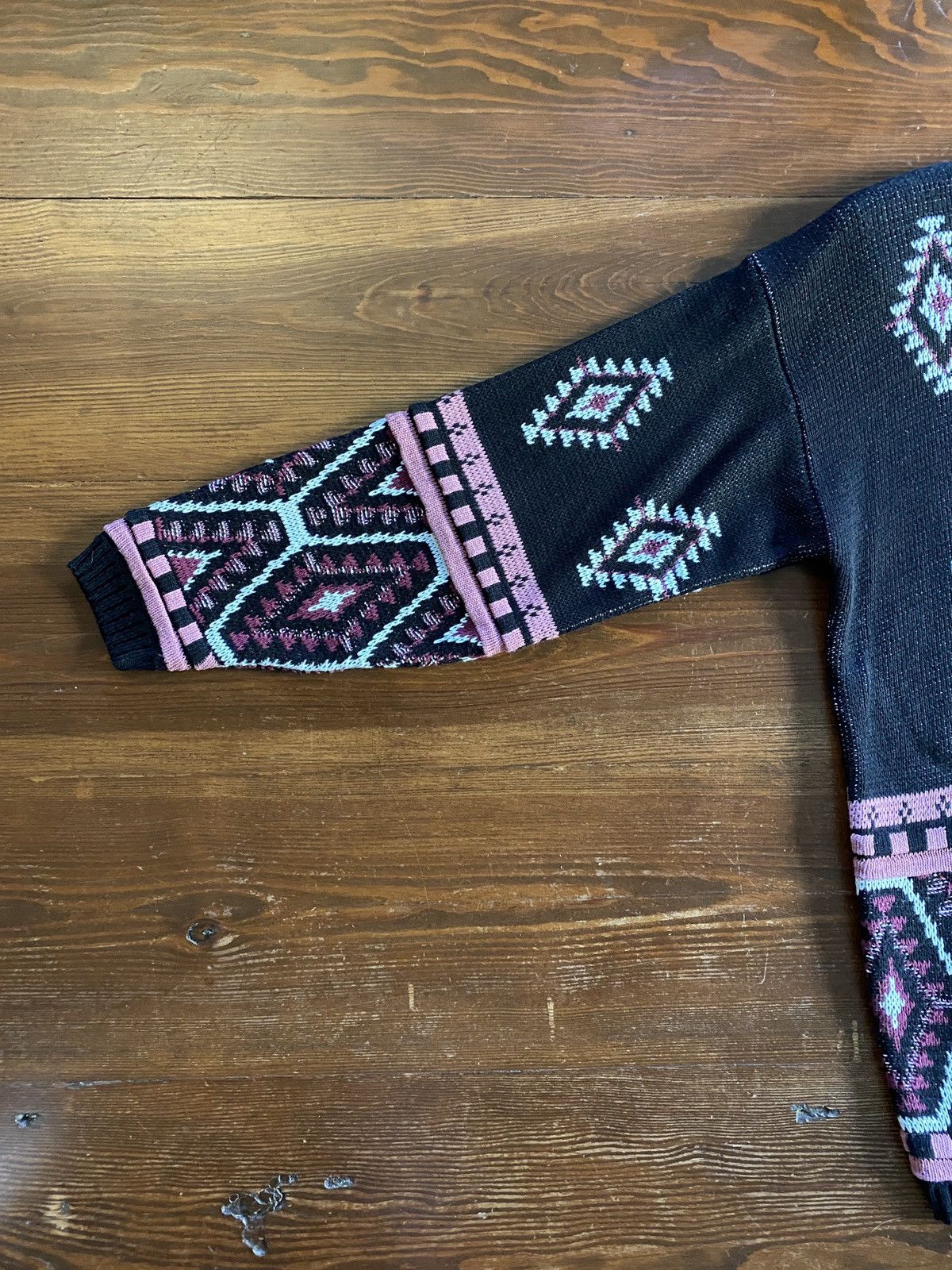 Vintage Vintage NWT 80’s Cafe la Vie Roses Knit Sweater Size M / US 6-8 / IT 42-44 - 12 Thumbnail