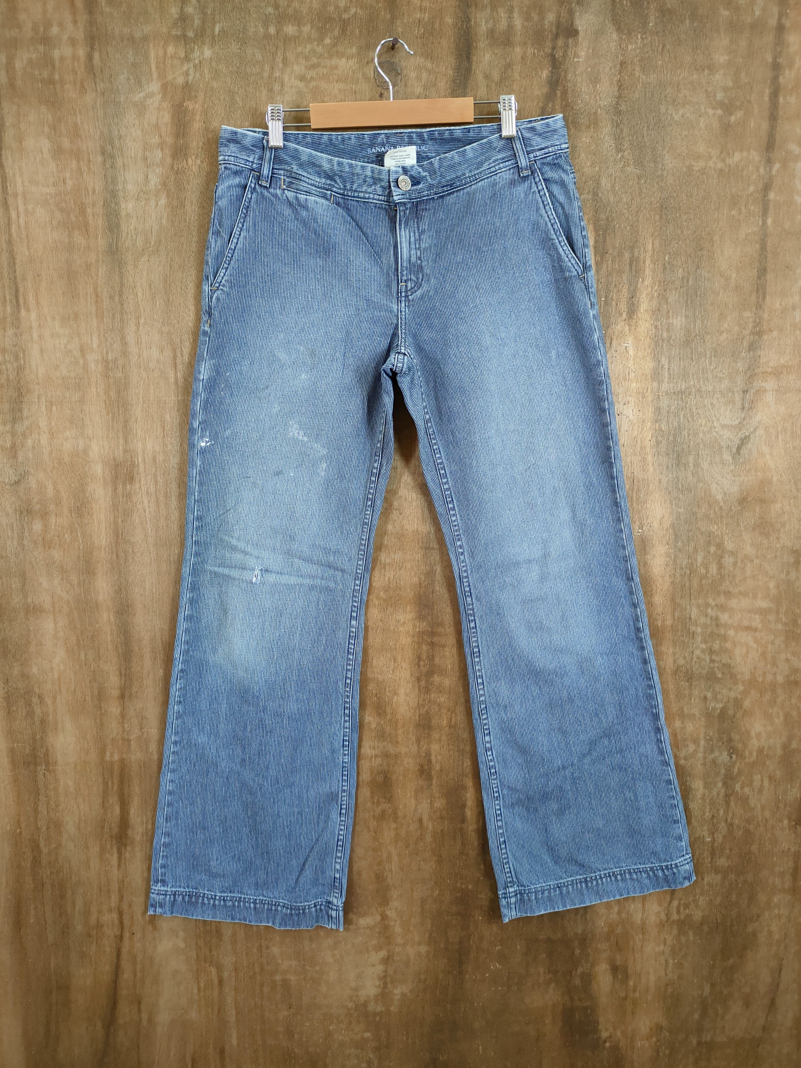 Banana Republic Banana Republic japan soft denim streetwear pants #46-804 Size 32" / US 10 / IT 46 - 1 Thumbnail