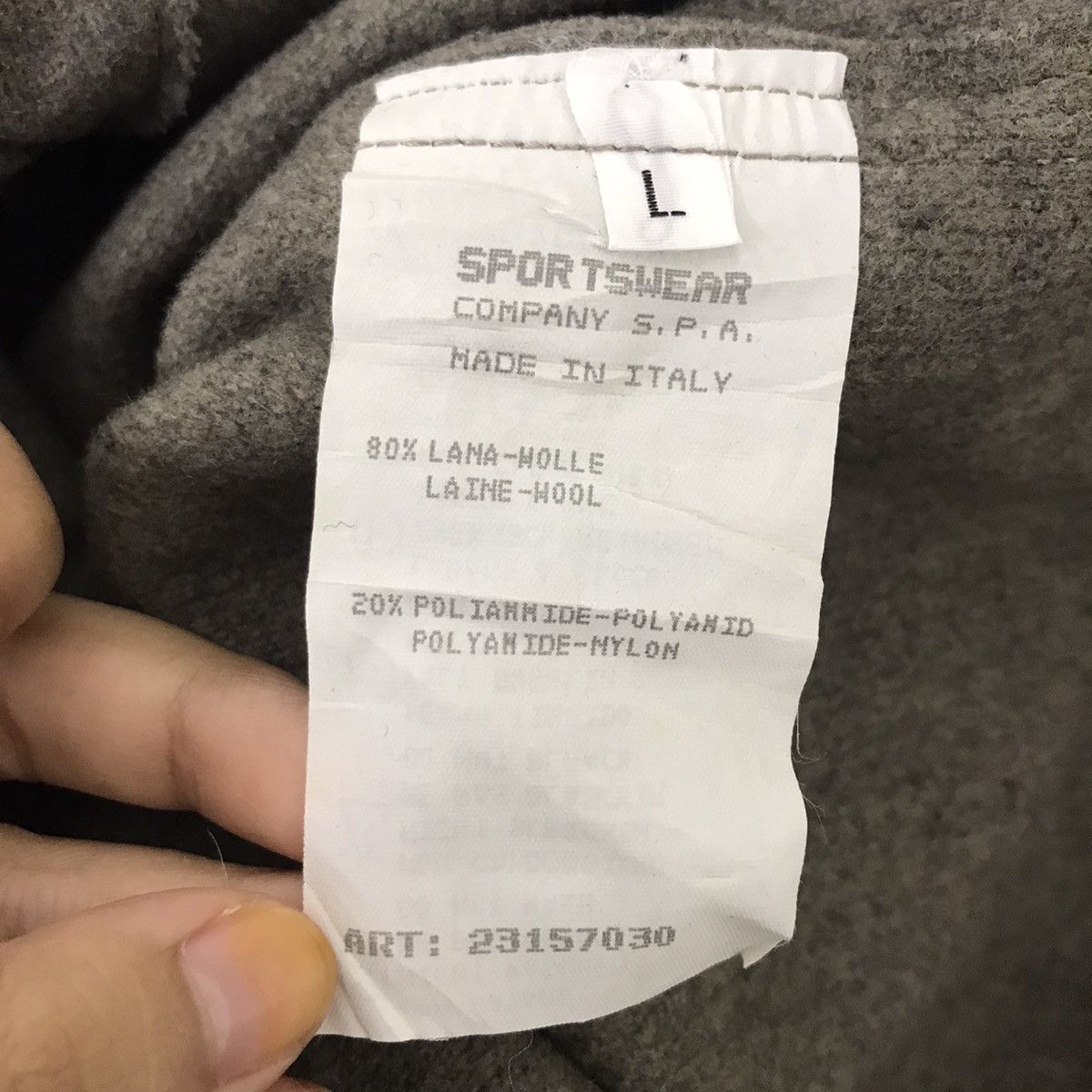 Stone Island STONE ISLAND PATCH Piece No. 3104923 Inner Wool Zipper Size US L / EU 52-54 / 3 - 5 Thumbnail