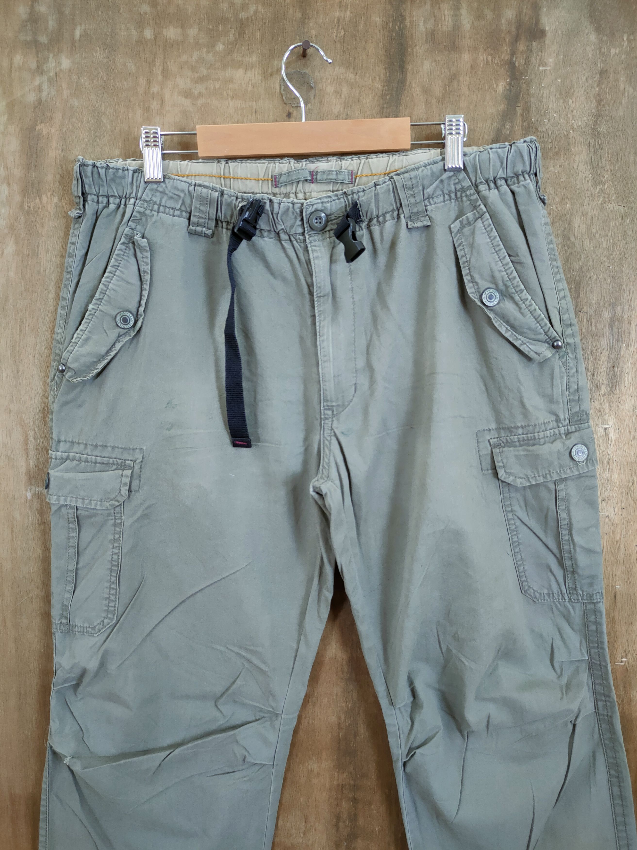 Japanese Brand Japan distressed multi pocket dirty cargo pants #46-802 Size US 36 / EU 52 - 4 Thumbnail