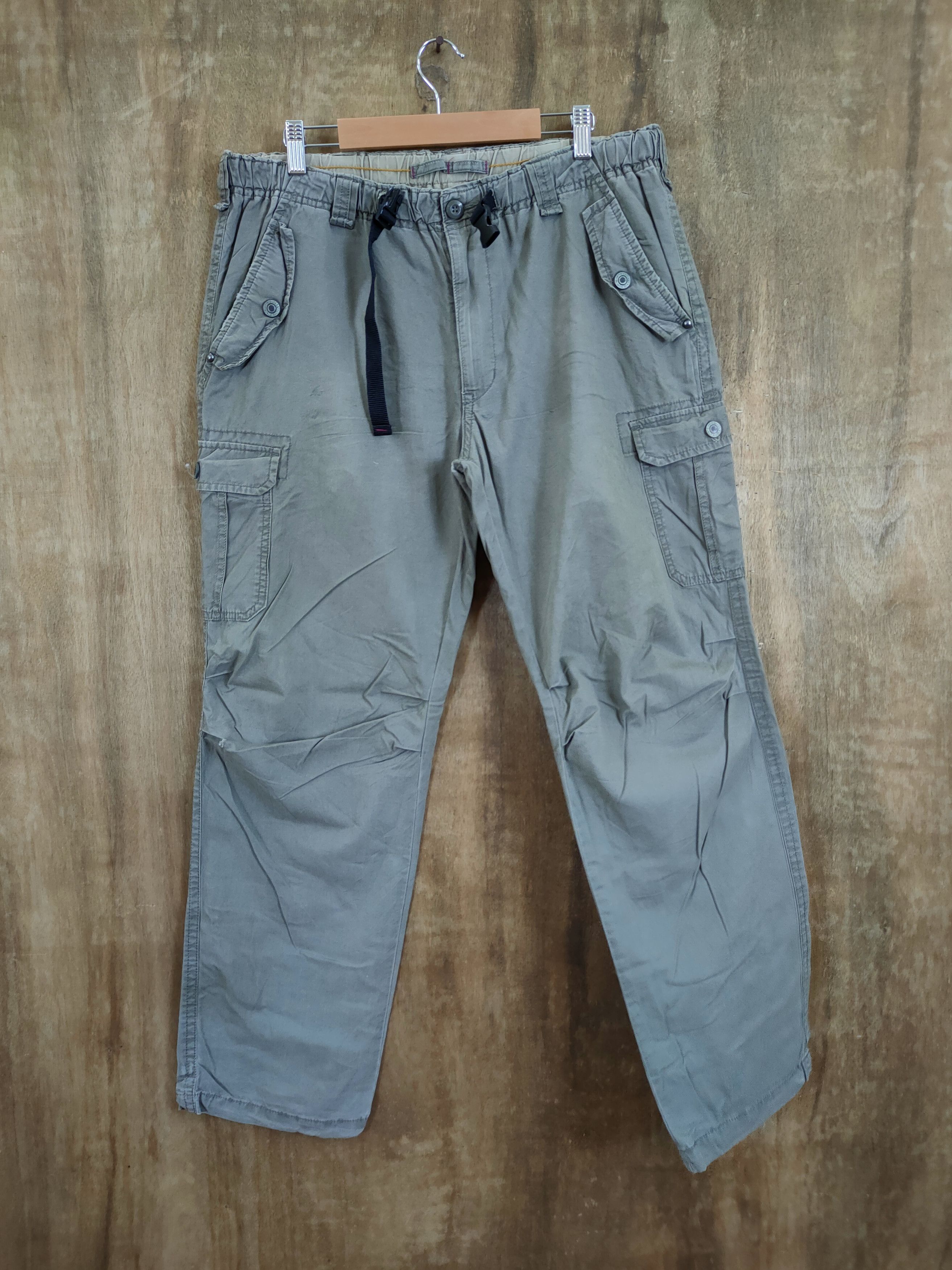 Japanese Brand Japan distressed multi pocket dirty cargo pants #46-802 Size US 36 / EU 52 - 1 Thumbnail
