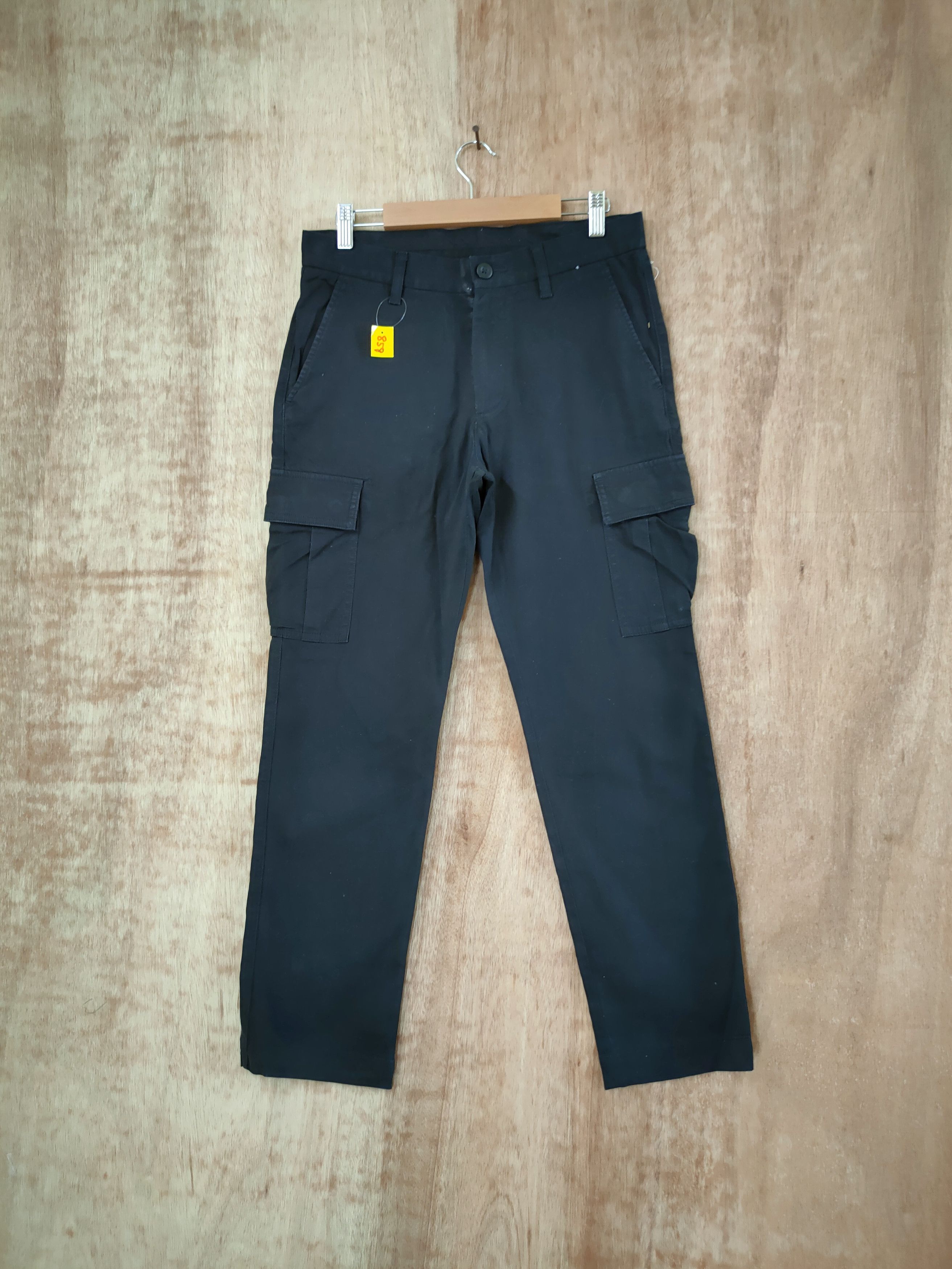 Japanese Brand DLL Uniqlo Black multipocket tactical cargo pants #858 Size US 29 - 1 Thumbnail