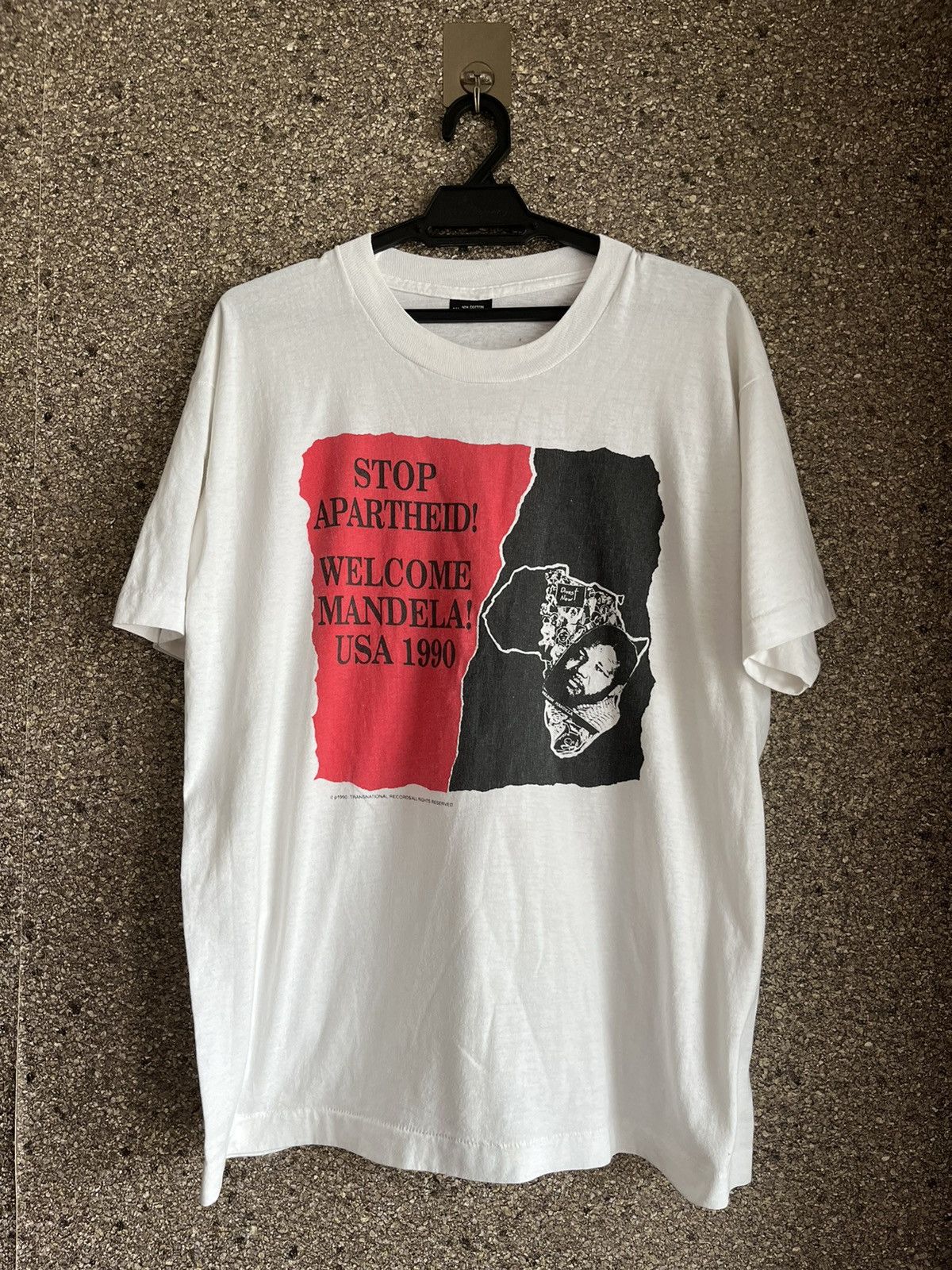 Vintage NELSON MANDELA Stop apartheid ft23 Size US XL / EU 56 / 4 - 1 Thumbnail