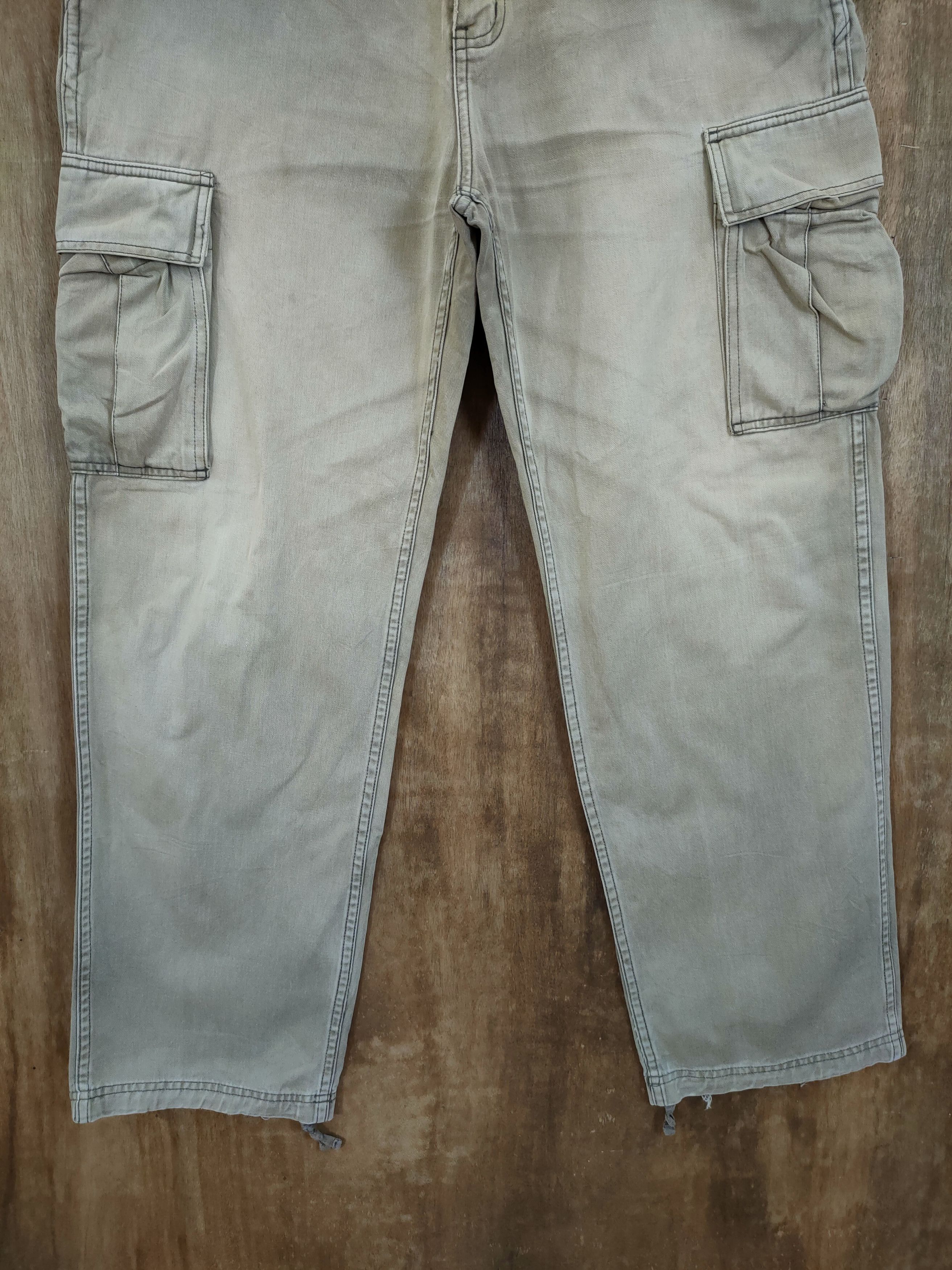 Faded Glory DL Doghouse faded cargo multi pocket utility pants #1304 Size US 32 / EU 48 - 2 Thumbnail