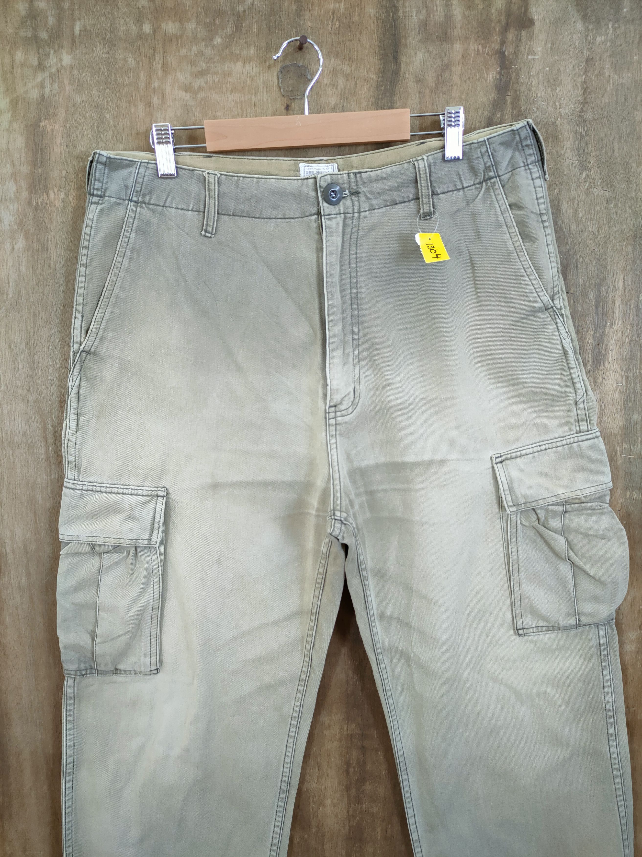 Faded Glory DL Doghouse faded cargo multi pocket utility pants #1304 Size US 32 / EU 48 - 3 Thumbnail