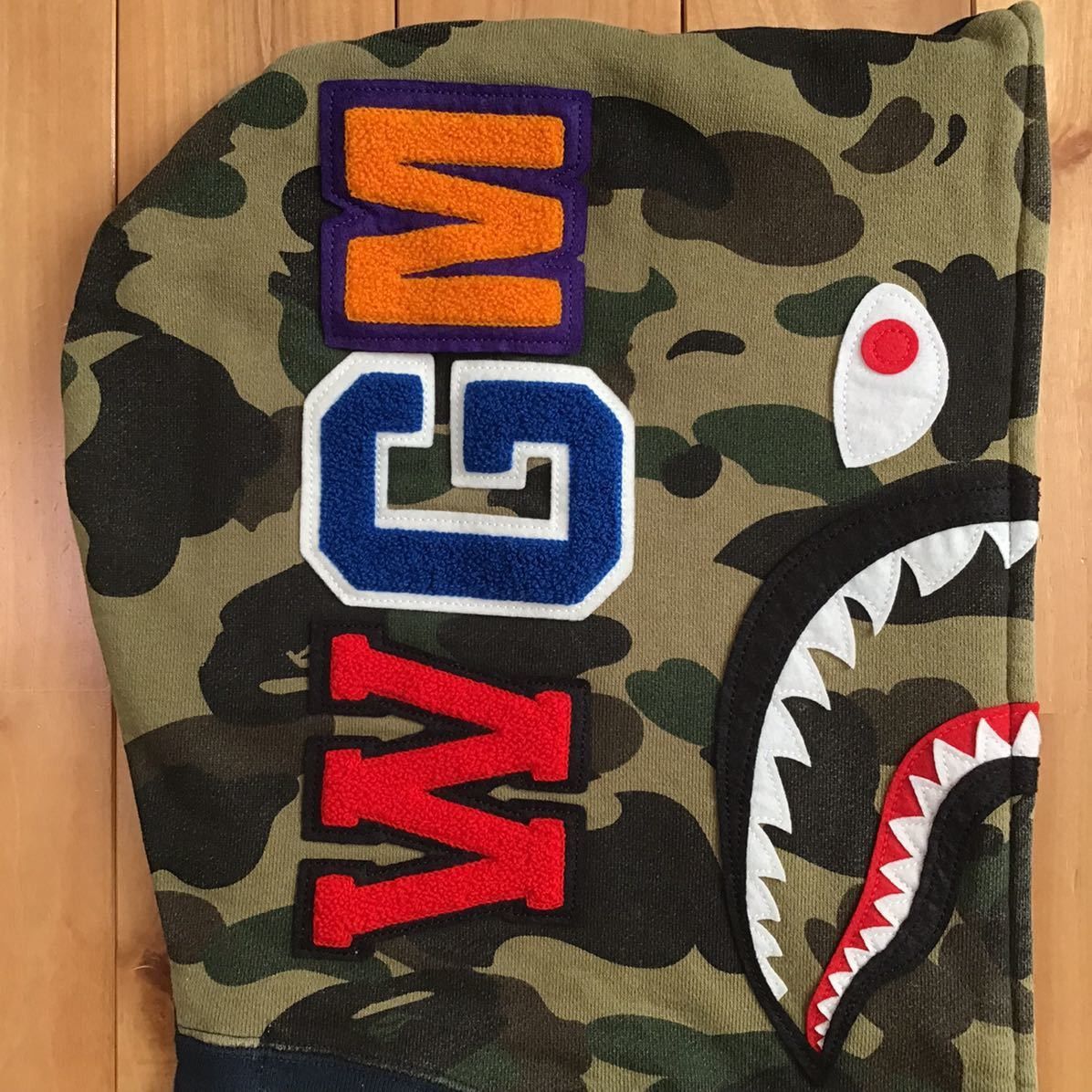 Bape BAPE 1st camo × navy shark full zip hoodie a bathing ape Size US M / EU 48-50 / 2 - 4 Thumbnail