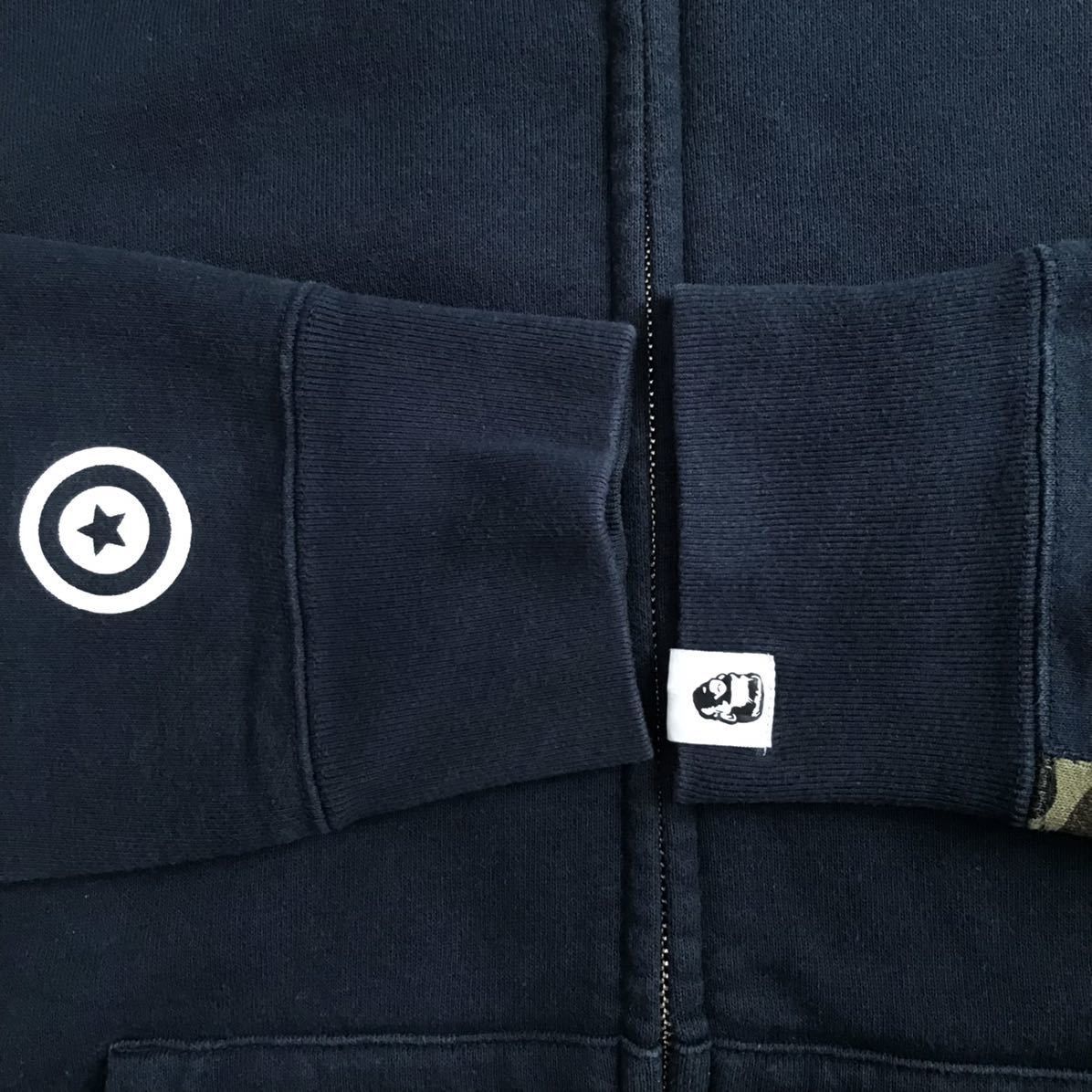 Bape BAPE 1st camo × navy shark full zip hoodie a bathing ape Size US M / EU 48-50 / 2 - 6 Thumbnail