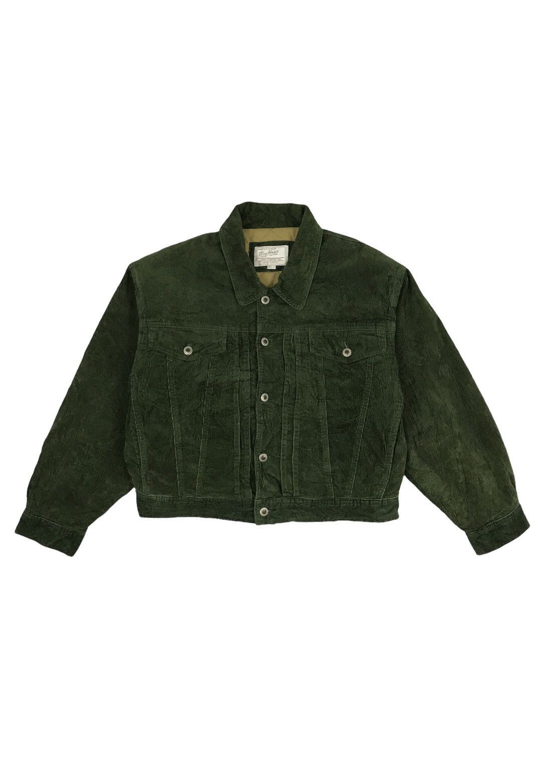 image of Vintage Corduroy Jeans Bomber Jacket in Brown, Men's (Size Medium)