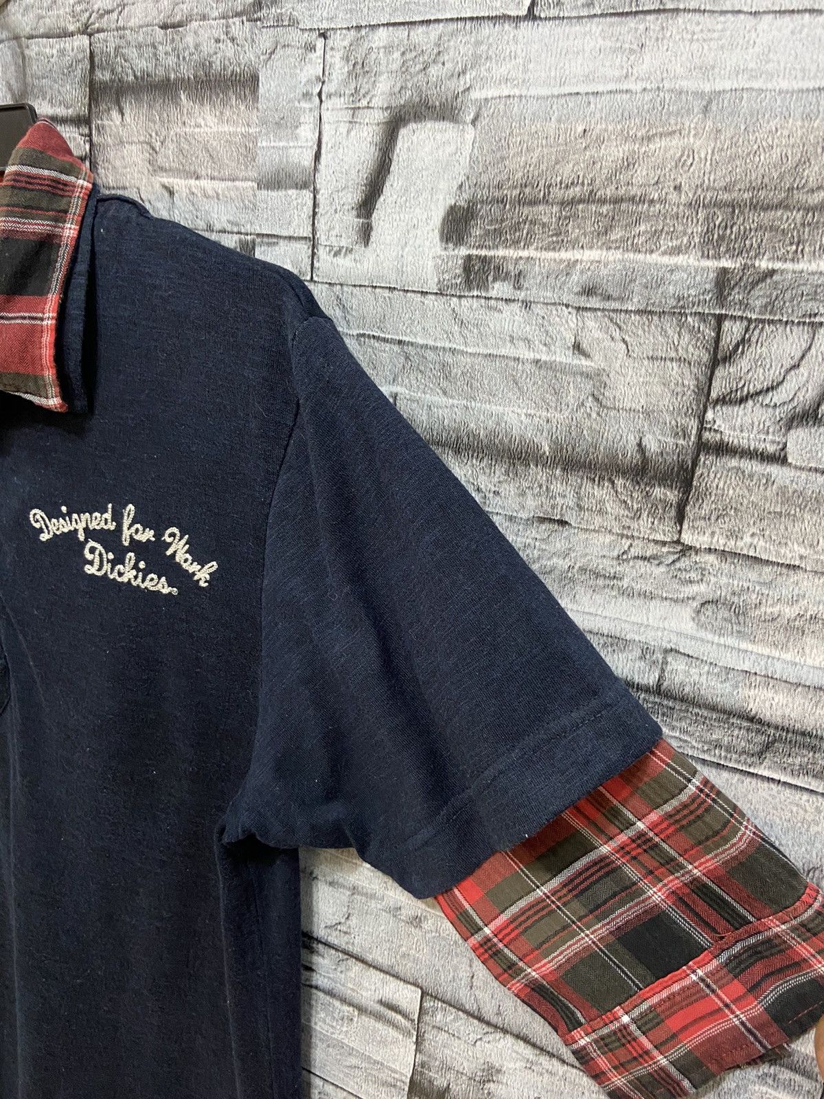 Dickies Vintage Dickies Work polo plaid size L Size US L / EU 52-54 / 3 - 6 Thumbnail