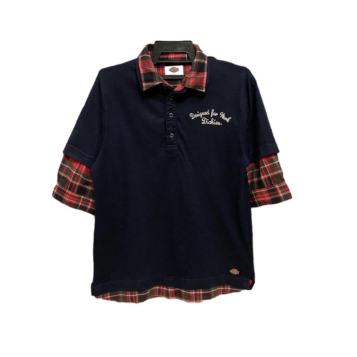 Dickies Vintage Dickies Work polo plaid size L Size US L / EU 52-54 / 3 - 1 Thumbnail
