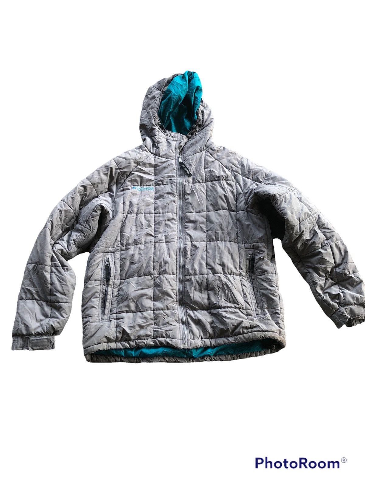 image of Columbia Puffer Jacket in Grey, Men's (Size Medium)